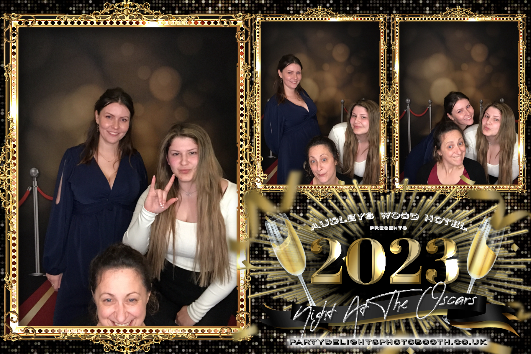 Audleys Wood Hotel - Oscars Red carpet Staff Party 2023 | View more photos from the event at gallery.partydelightsphotobooth.co.uk/u/PartyDelightsPhotoBooth/Audleys-Wood-Hotel-Oscars-Red-carpet-Staff-Party-2023