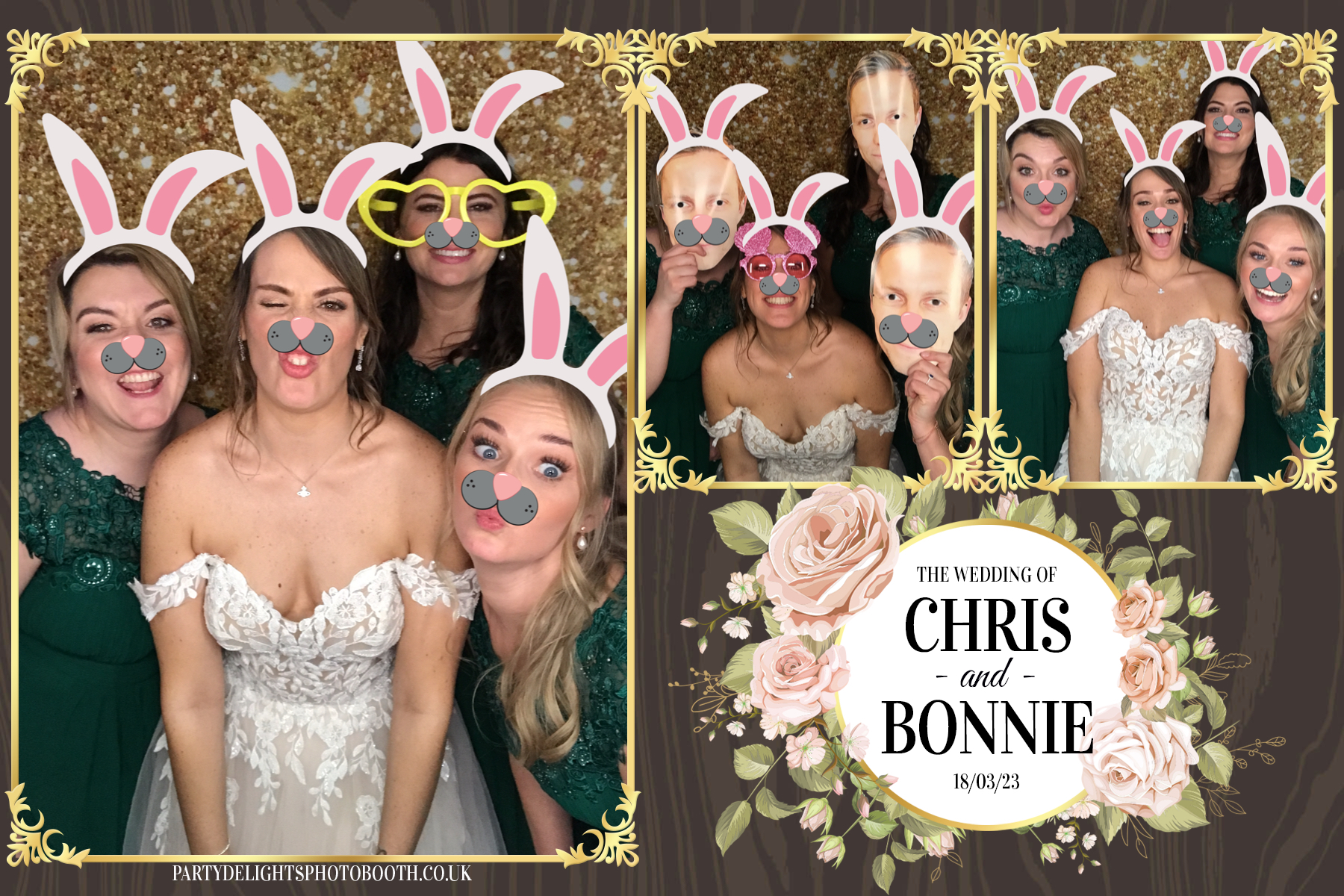 Chris and Bonnie's Wedding | View more photos from the event at gallery.partydelightsphotobooth.co.uk/u/PartyDelightsPhotoBooth/Chris-and-Bonnies-Wedding