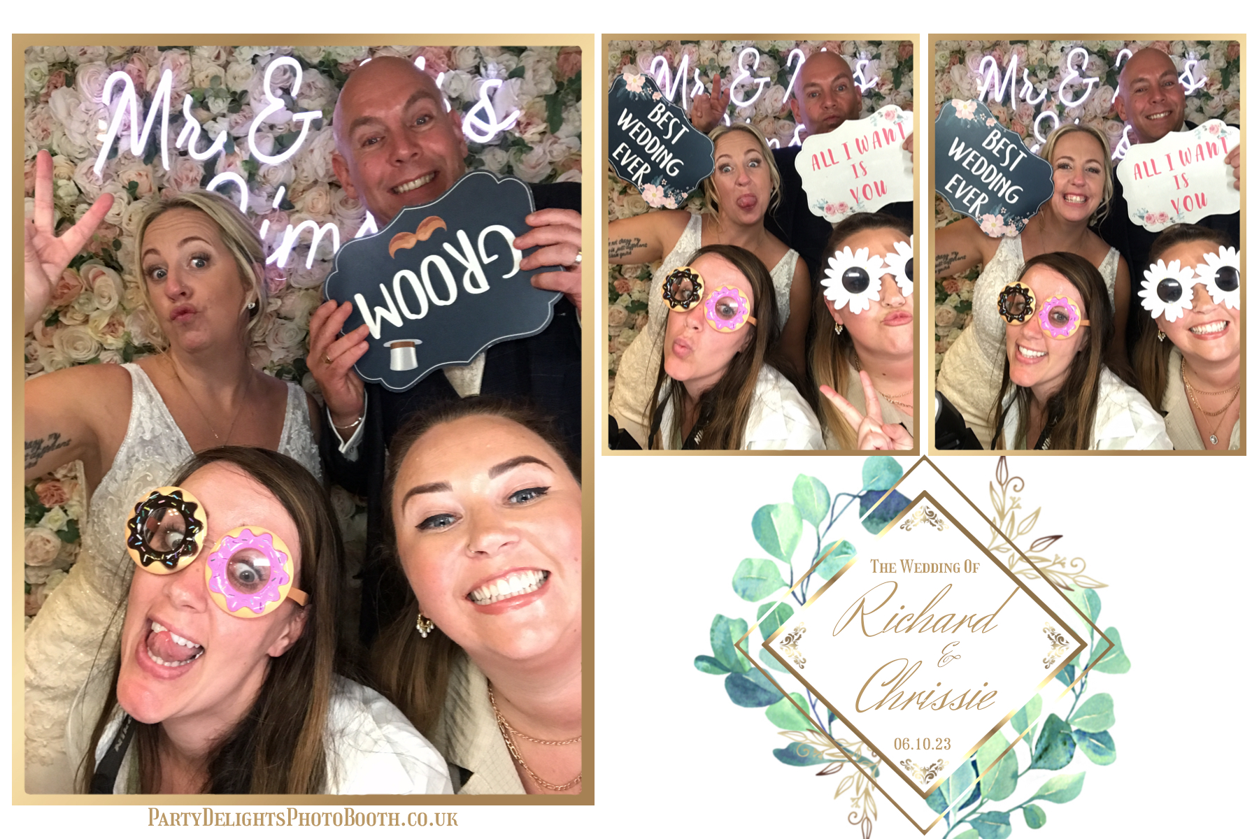 Chrissie and Richard | View more photos from the event at gallery.partydelightsphotobooth.co.uk/u/PartyDelightsPhotoBooth/Chrissie-and-Richard