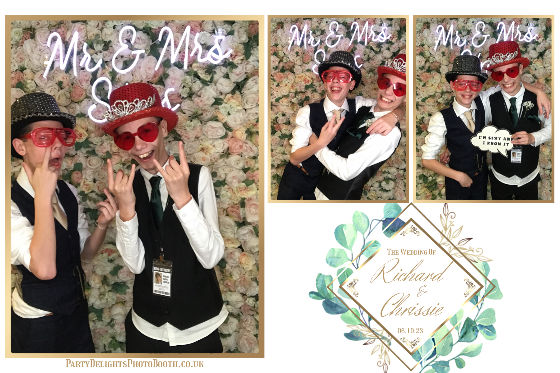 Chrissie and Richard | View more photos from the event at gallery.partydelightsphotobooth.co.uk/u/PartyDelightsPhotoBooth/Chrissie-and-Richard