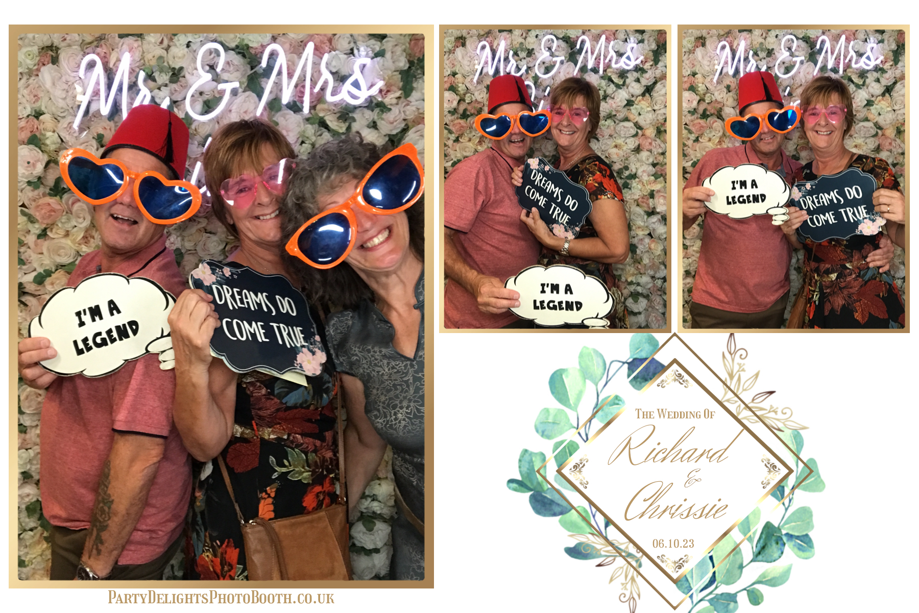 Chrissie and Richard | View more photos from the event at gallery.partydelightsphotobooth.co.uk/u/PartyDelightsPhotoBooth/Chrissie-and-Richard