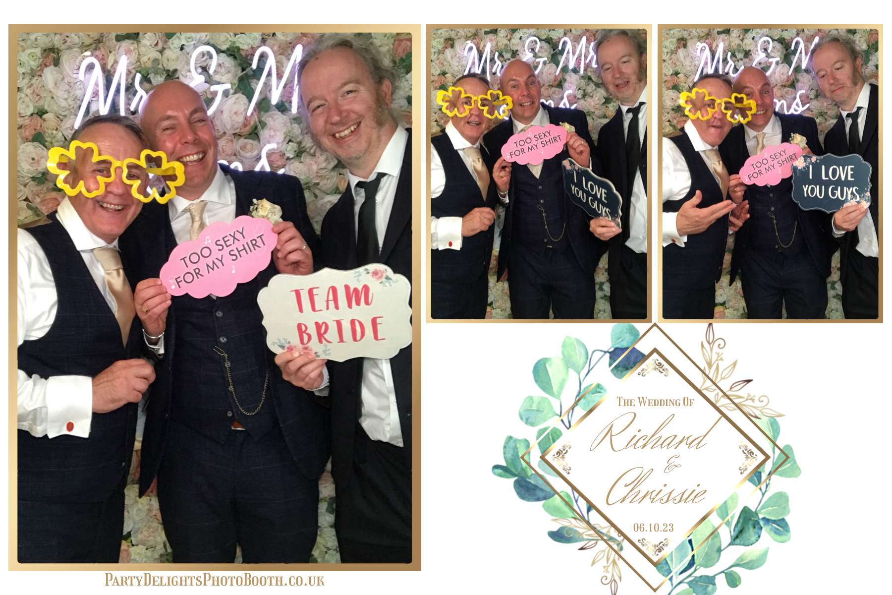Chrissie and Richard | View more photos from the event at gallery.partydelightsphotobooth.co.uk/u/PartyDelightsPhotoBooth/Chrissie-and-Richard