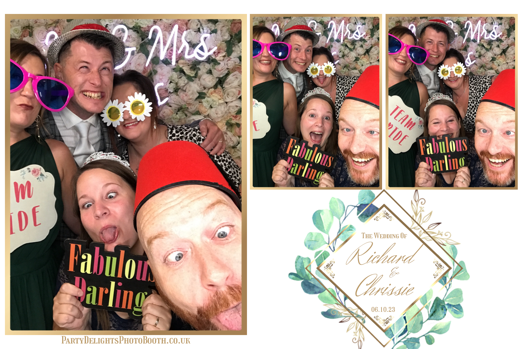 Chrissie and Richard | View more photos from the event at gallery.partydelightsphotobooth.co.uk/u/PartyDelightsPhotoBooth/Chrissie-and-Richard
