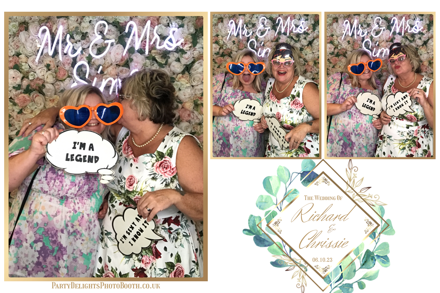 Chrissie and Richard | View more photos from the event at gallery.partydelightsphotobooth.co.uk/u/PartyDelightsPhotoBooth/Chrissie-and-Richard
