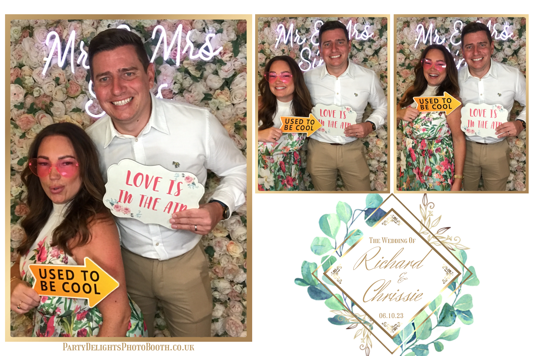 Chrissie and Richard | View more photos from the event at gallery.partydelightsphotobooth.co.uk/u/PartyDelightsPhotoBooth/Chrissie-and-Richard