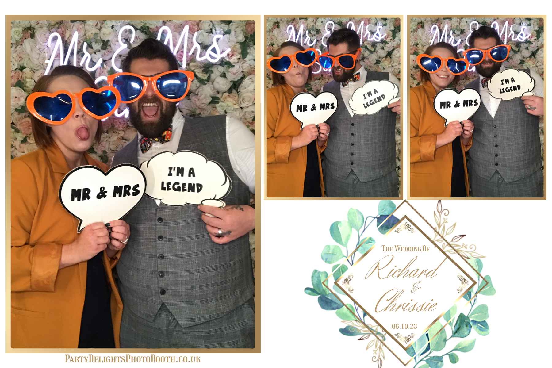 Chrissie and Richard | View more photos from the event at gallery.partydelightsphotobooth.co.uk/u/PartyDelightsPhotoBooth/Chrissie-and-Richard