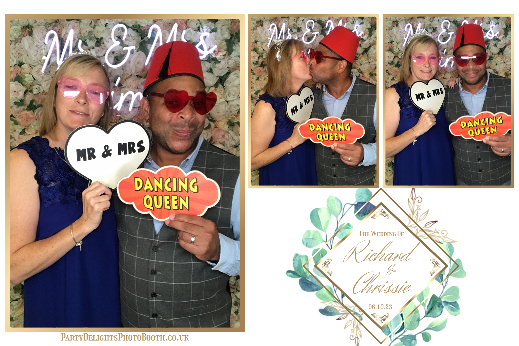 Chrissie and Richard | View more photos from the event at gallery.partydelightsphotobooth.co.uk/u/PartyDelightsPhotoBooth/Chrissie-and-Richard