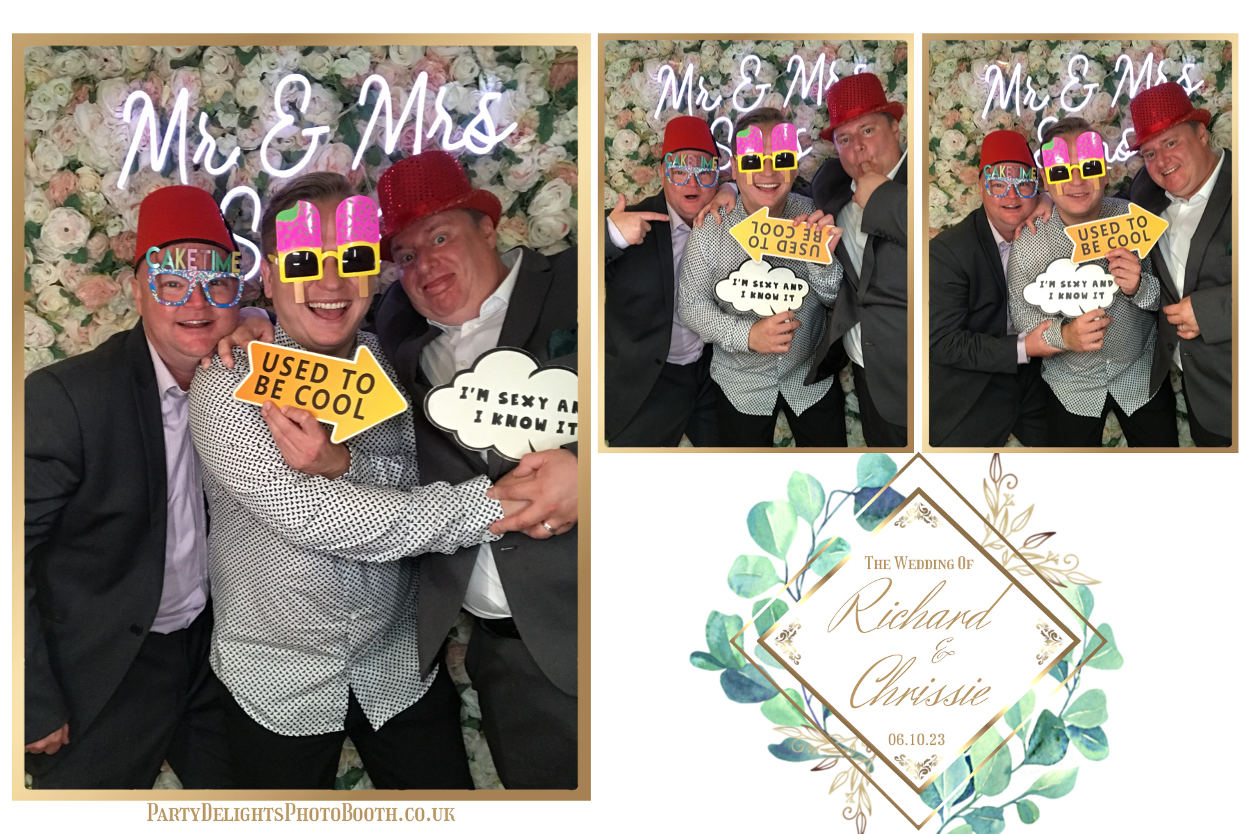 Chrissie and Richard | View more photos from the event at gallery.partydelightsphotobooth.co.uk/u/PartyDelightsPhotoBooth/Chrissie-and-Richard