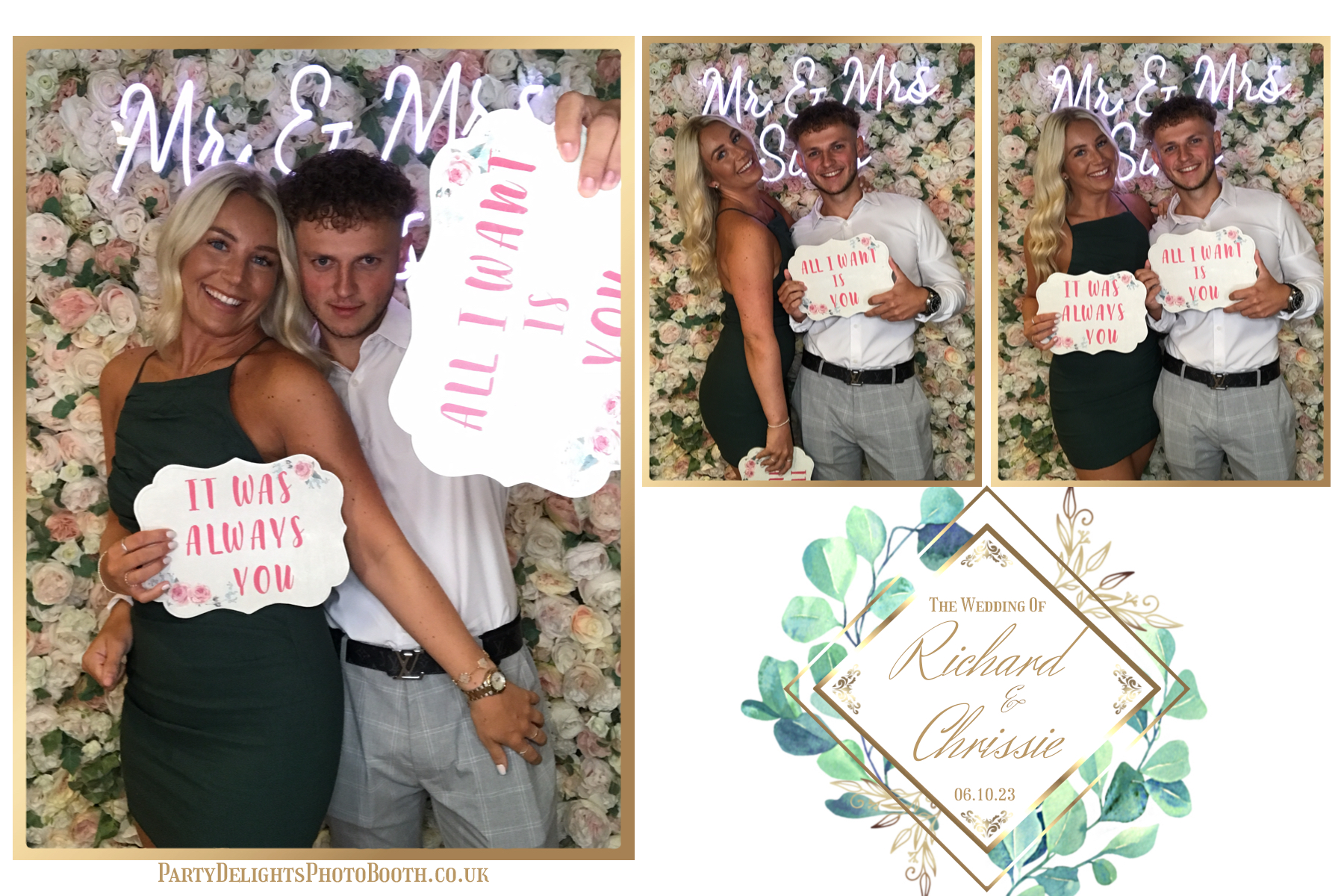 Chrissie and Richard | View more photos from the event at gallery.partydelightsphotobooth.co.uk/u/PartyDelightsPhotoBooth/Chrissie-and-Richard