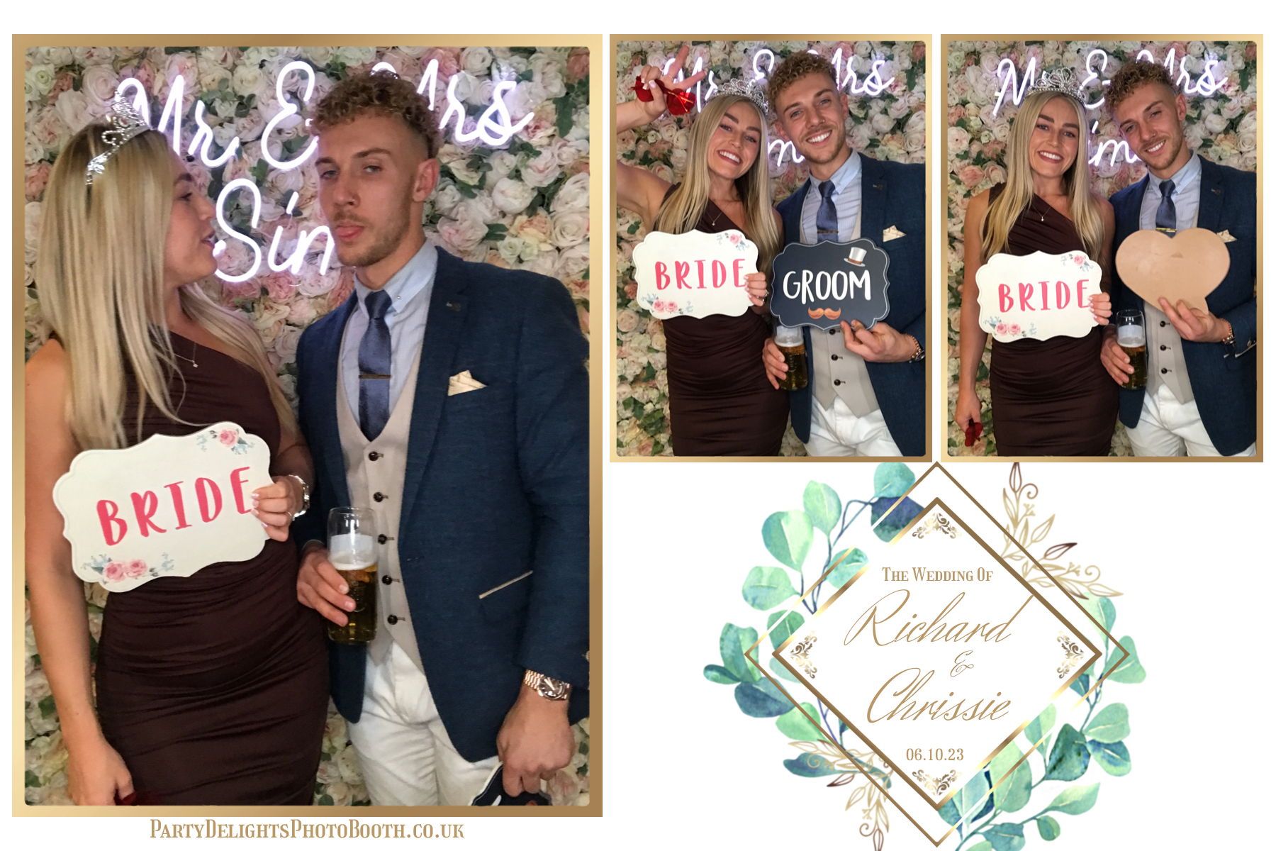 Chrissie and Richard | View more photos from the event at gallery.partydelightsphotobooth.co.uk/u/PartyDelightsPhotoBooth/Chrissie-and-Richard