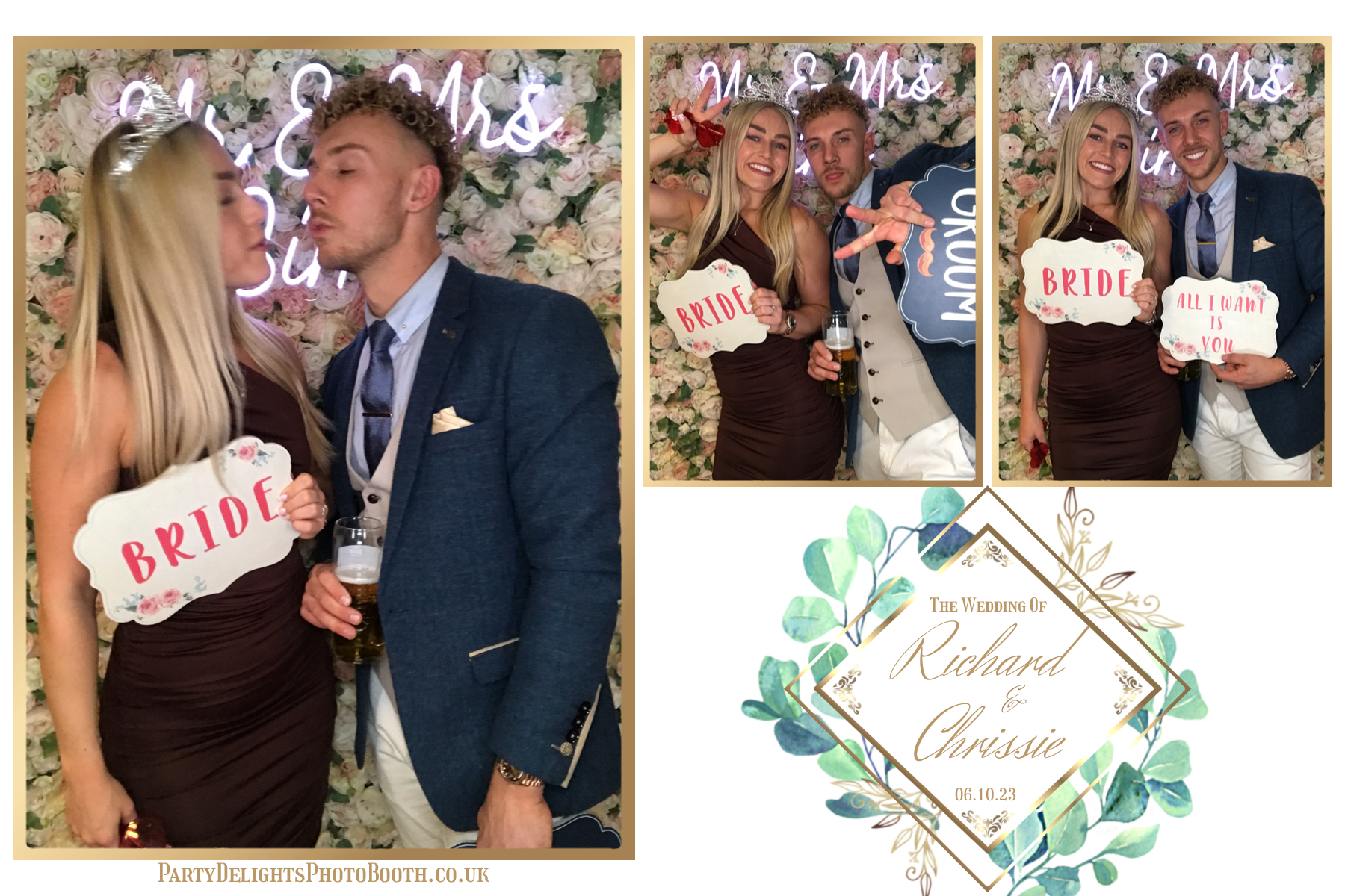 Chrissie and Richard | View more photos from the event at gallery.partydelightsphotobooth.co.uk/u/PartyDelightsPhotoBooth/Chrissie-and-Richard