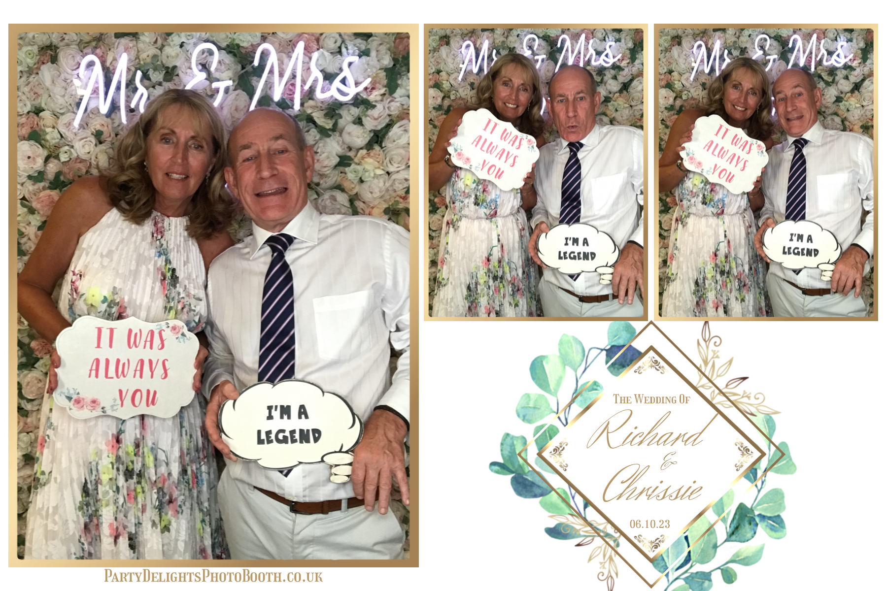 Chrissie and Richard | View more photos from the event at gallery.partydelightsphotobooth.co.uk/u/PartyDelightsPhotoBooth/Chrissie-and-Richard