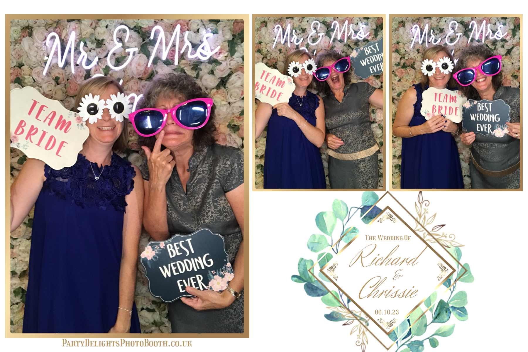 Chrissie and Richard | View more photos from the event at gallery.partydelightsphotobooth.co.uk/u/PartyDelightsPhotoBooth/Chrissie-and-Richard