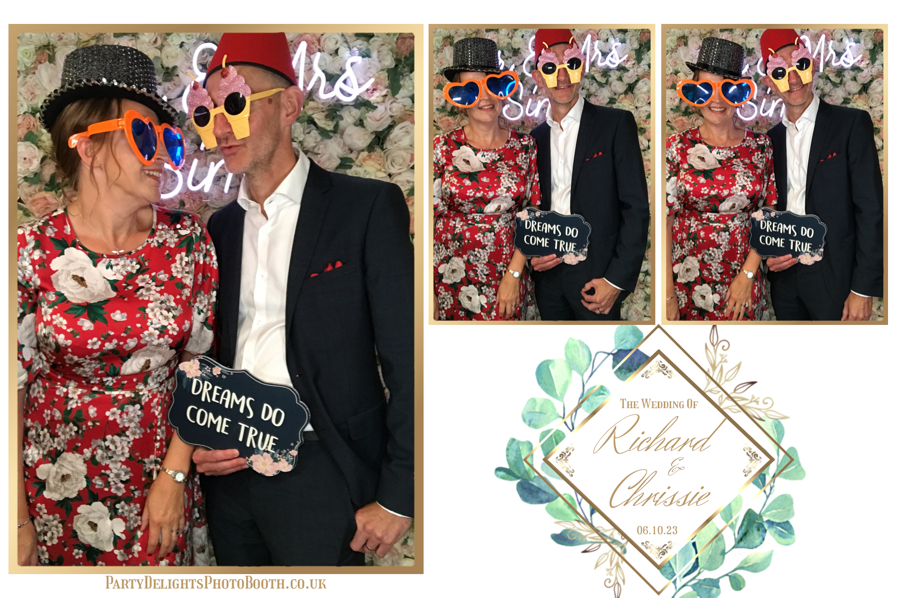 Chrissie and Richard | View more photos from the event at gallery.partydelightsphotobooth.co.uk/u/PartyDelightsPhotoBooth/Chrissie-and-Richard