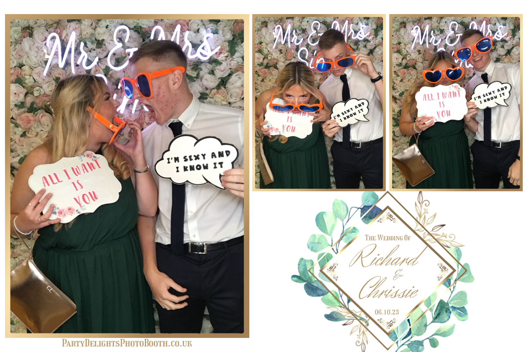 Chrissie and Richard | View more photos from the event at gallery.partydelightsphotobooth.co.uk/u/PartyDelightsPhotoBooth/Chrissie-and-Richard