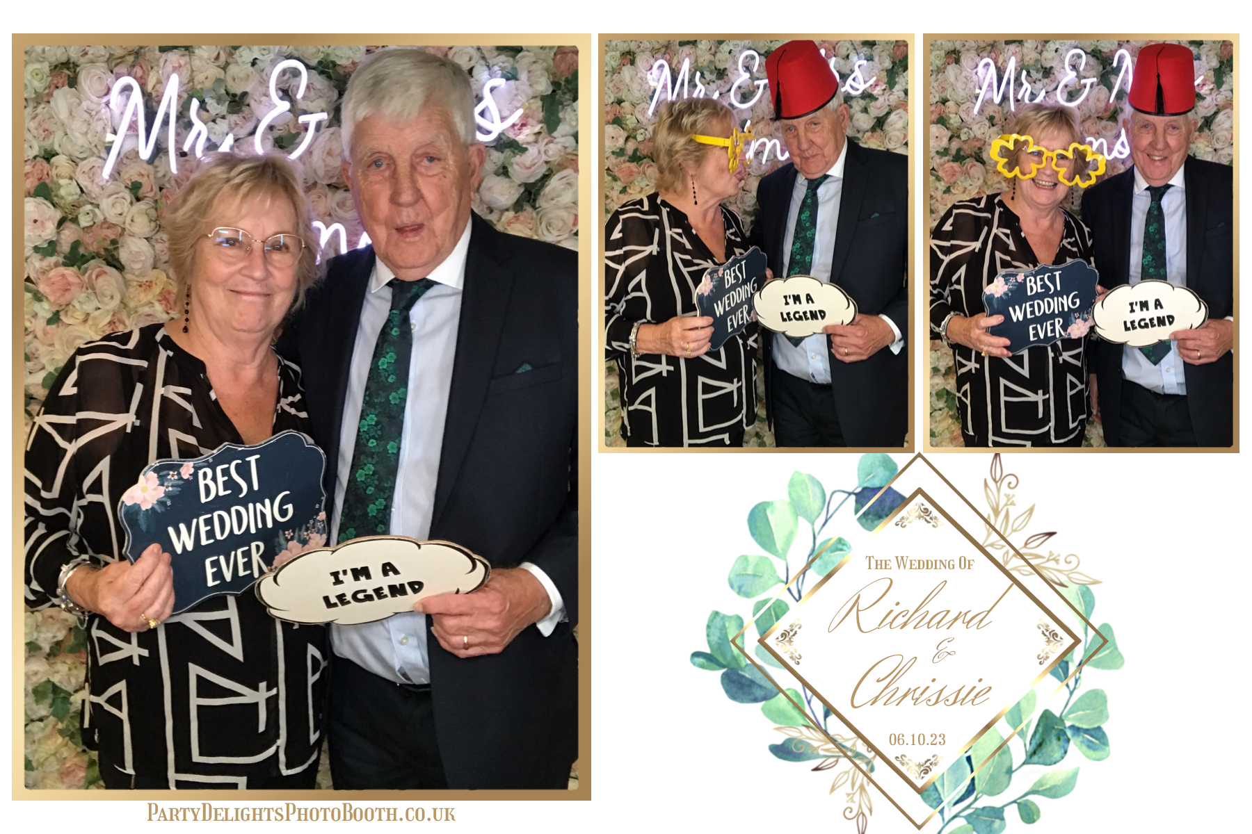 Chrissie and Richard | View more photos from the event at gallery.partydelightsphotobooth.co.uk/u/PartyDelightsPhotoBooth/Chrissie-and-Richard