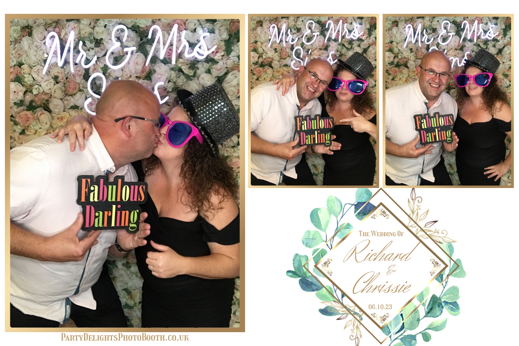 Chrissie and Richard | View more photos from the event at gallery.partydelightsphotobooth.co.uk/u/PartyDelightsPhotoBooth/Chrissie-and-Richard