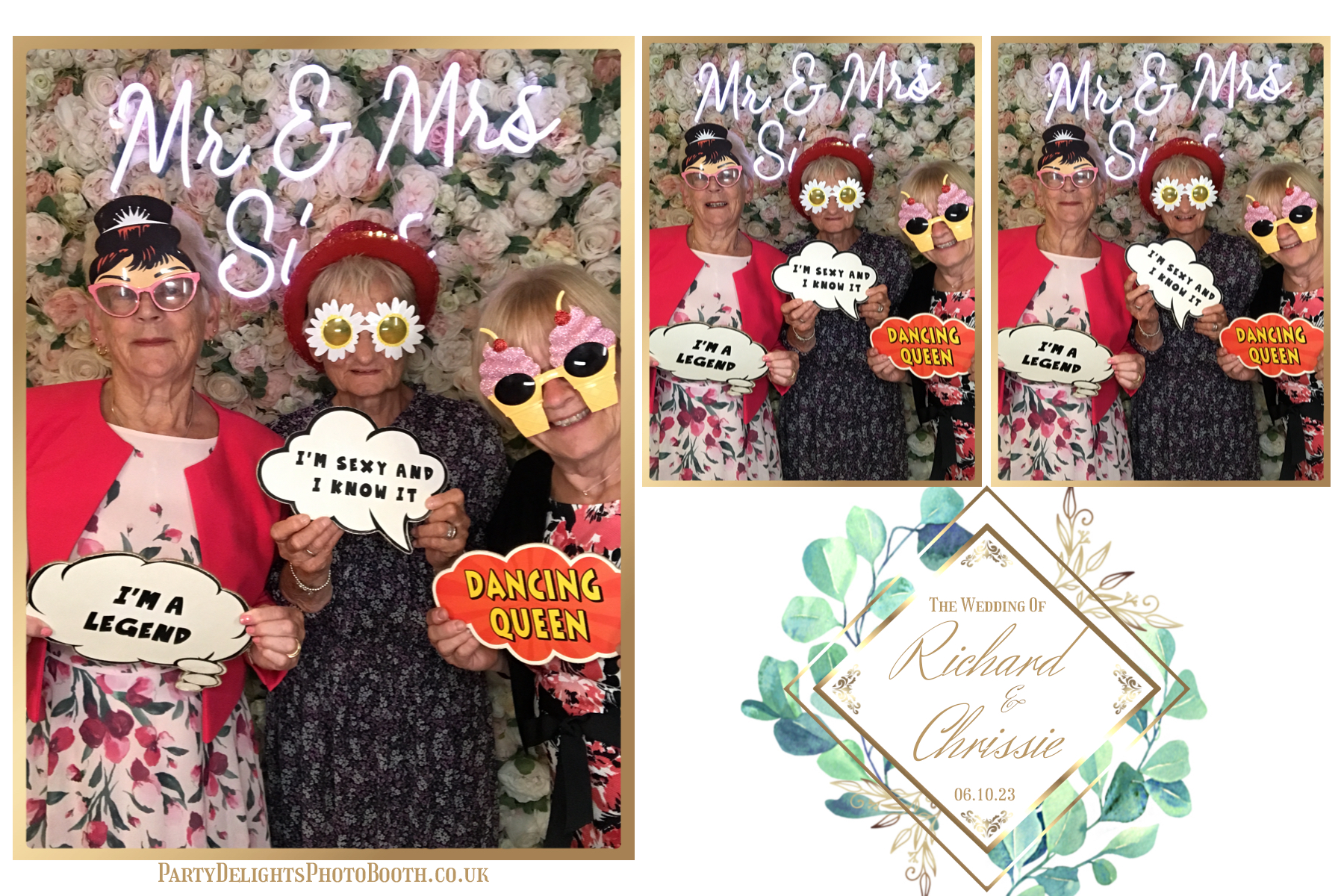 Chrissie and Richard | View more photos from the event at gallery.partydelightsphotobooth.co.uk/u/PartyDelightsPhotoBooth/Chrissie-and-Richard