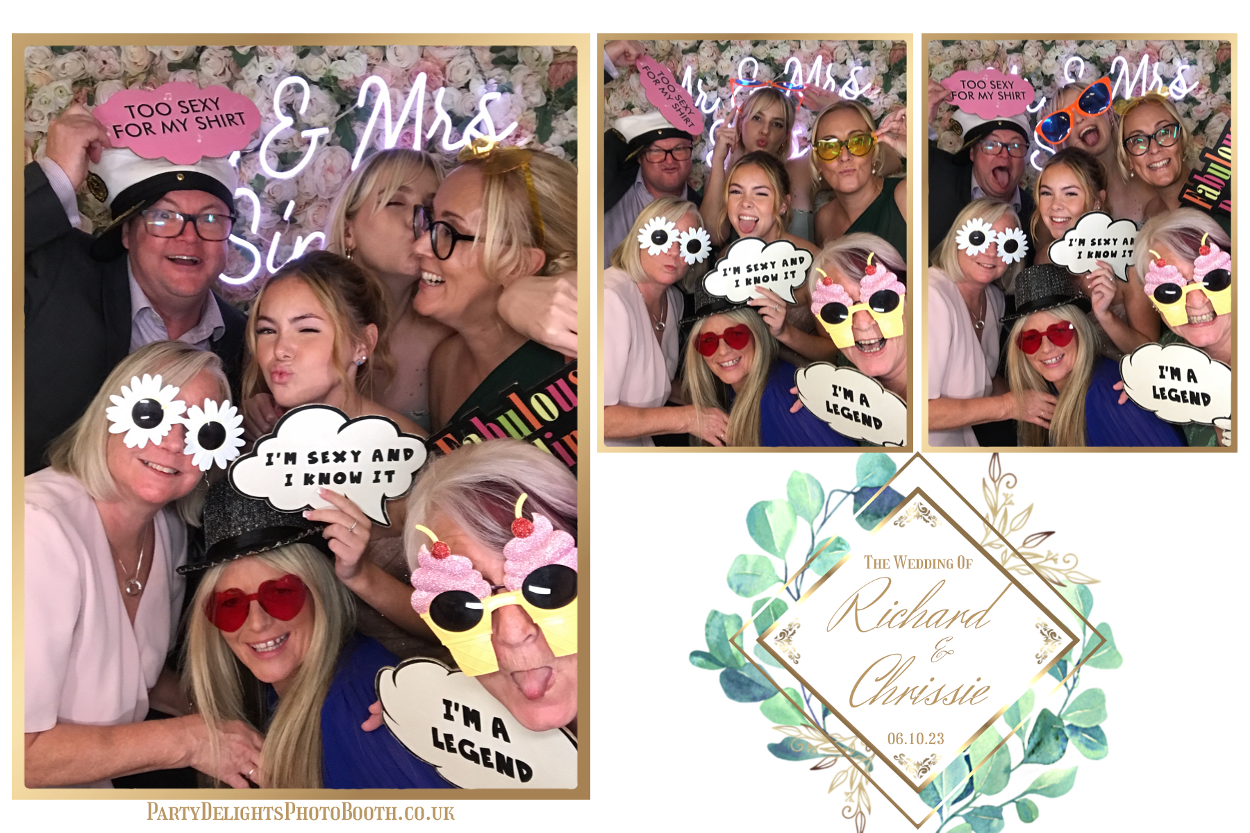Chrissie and Richard | View more photos from the event at gallery.partydelightsphotobooth.co.uk/u/PartyDelightsPhotoBooth/Chrissie-and-Richard
