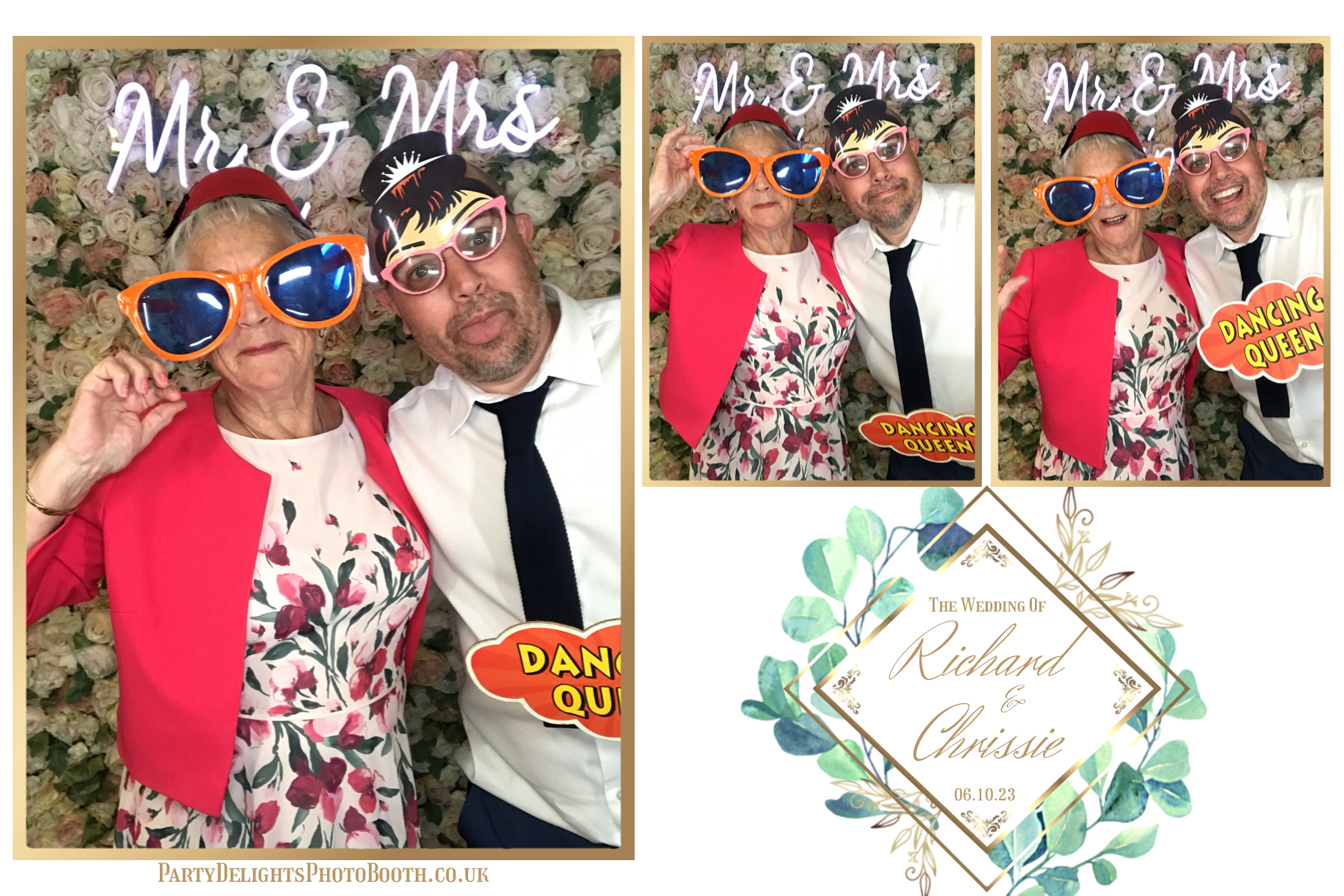 Chrissie and Richard | View more photos from the event at gallery.partydelightsphotobooth.co.uk/u/PartyDelightsPhotoBooth/Chrissie-and-Richard