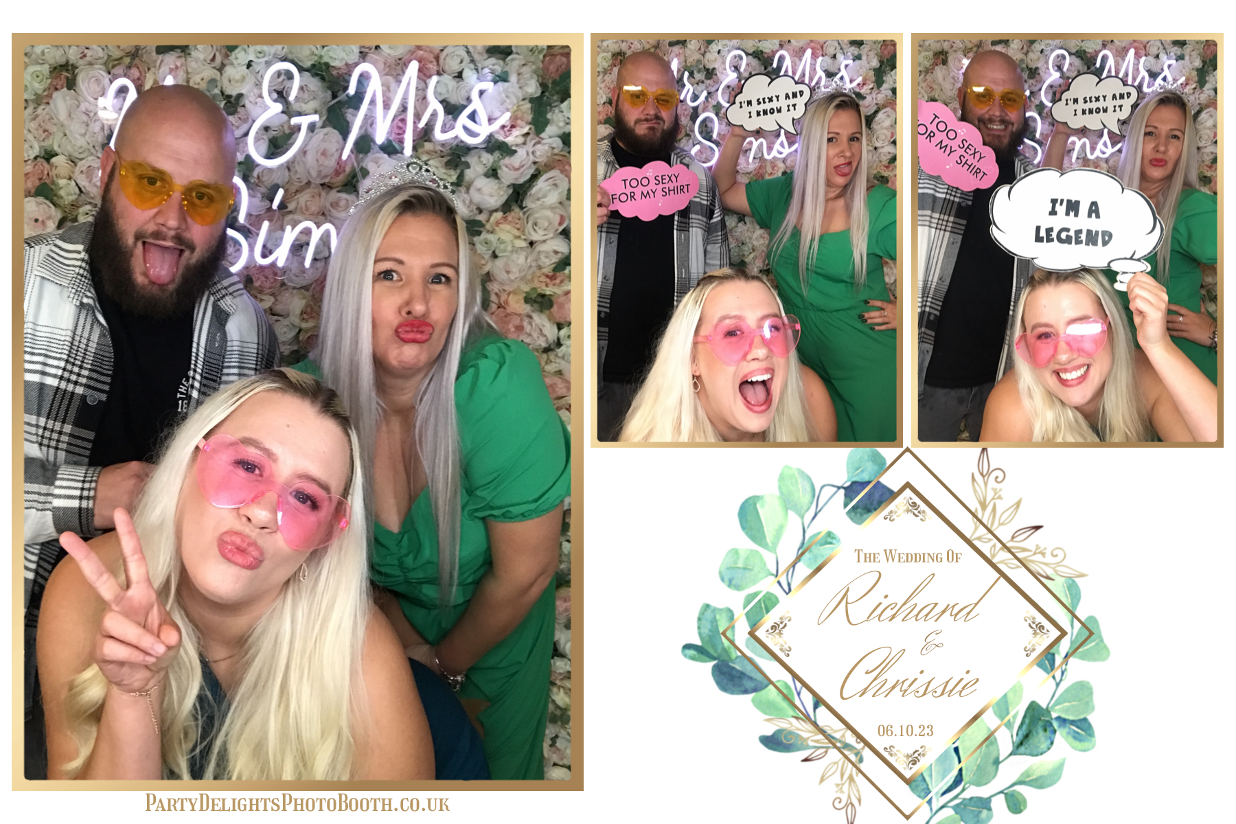 Chrissie and Richard | View more photos from the event at gallery.partydelightsphotobooth.co.uk/u/PartyDelightsPhotoBooth/Chrissie-and-Richard
