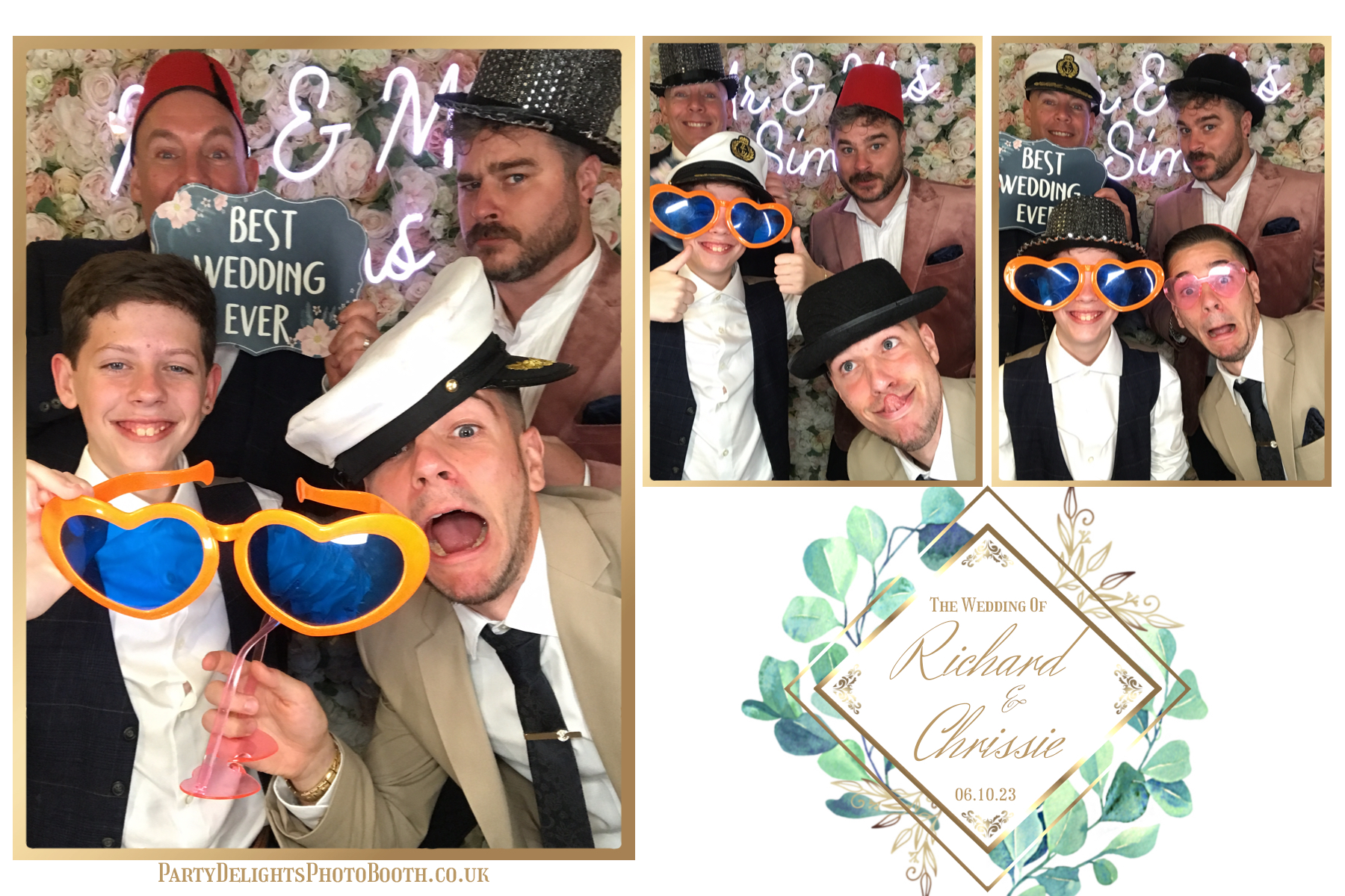 Chrissie and Richard | View more photos from the event at gallery.partydelightsphotobooth.co.uk/u/PartyDelightsPhotoBooth/Chrissie-and-Richard