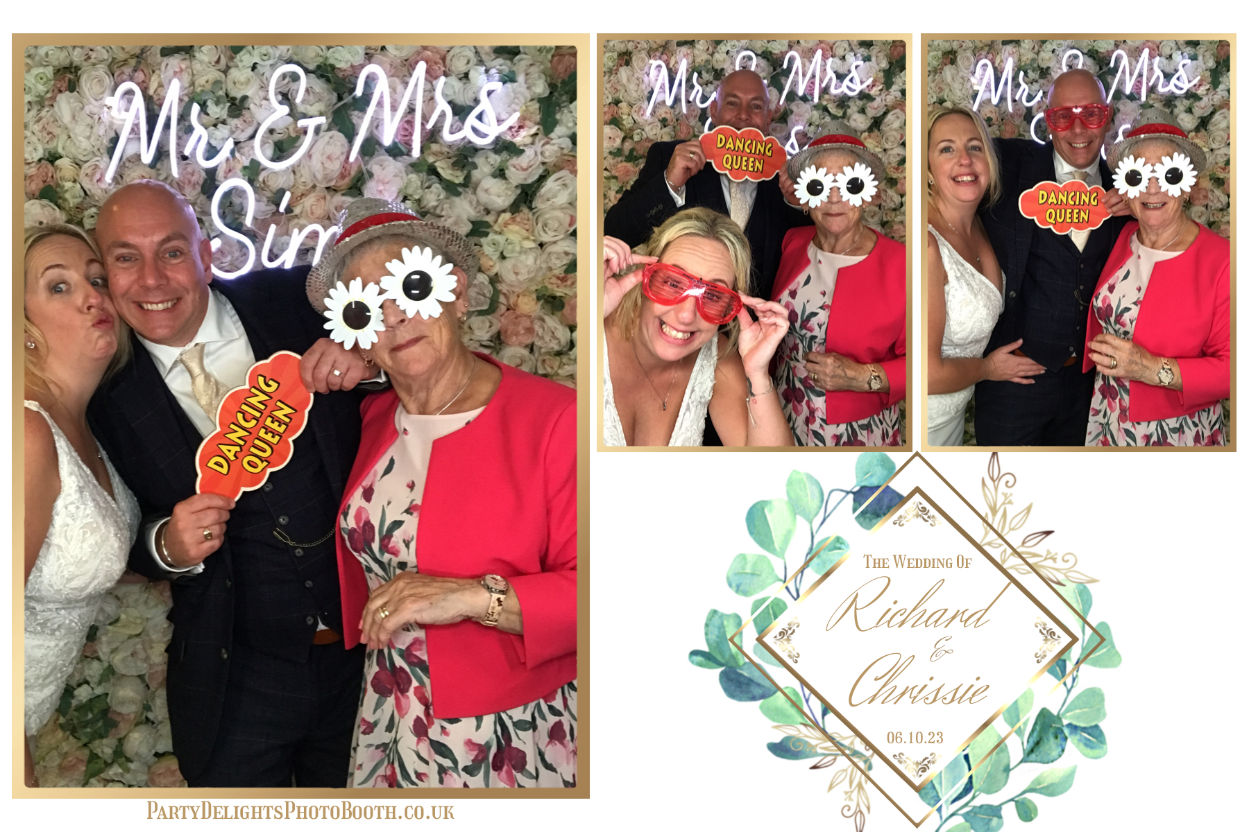 Chrissie and Richard | View more photos from the event at gallery.partydelightsphotobooth.co.uk/u/PartyDelightsPhotoBooth/Chrissie-and-Richard