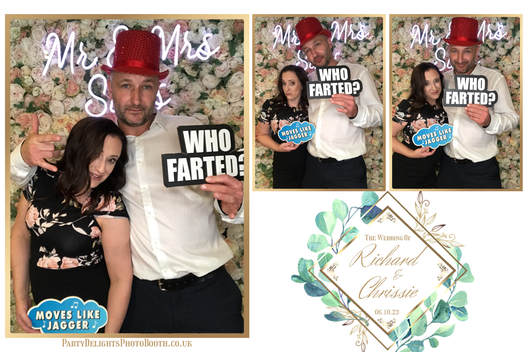Chrissie and Richard | View more photos from the event at gallery.partydelightsphotobooth.co.uk/u/PartyDelightsPhotoBooth/Chrissie-and-Richard