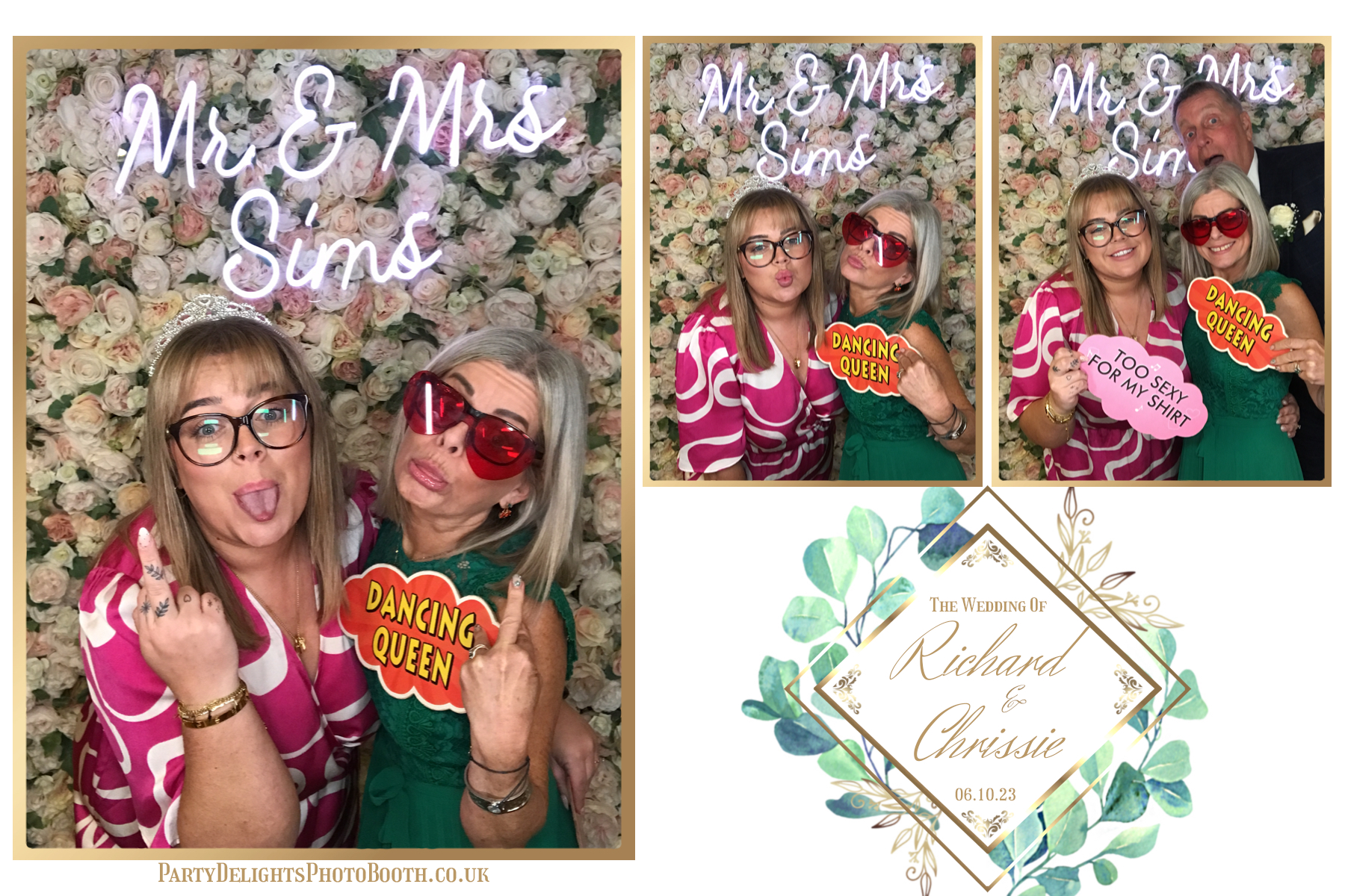 Chrissie and Richard | View more photos from the event at gallery.partydelightsphotobooth.co.uk/u/PartyDelightsPhotoBooth/Chrissie-and-Richard