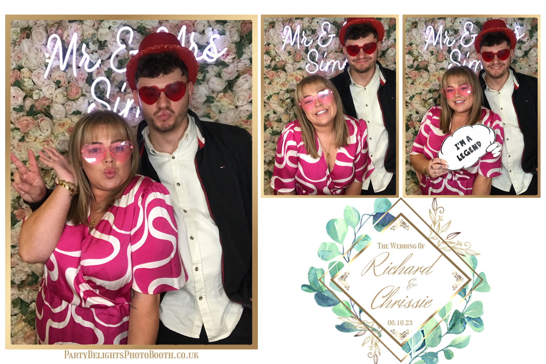 Chrissie and Richard | View more photos from the event at gallery.partydelightsphotobooth.co.uk/u/PartyDelightsPhotoBooth/Chrissie-and-Richard