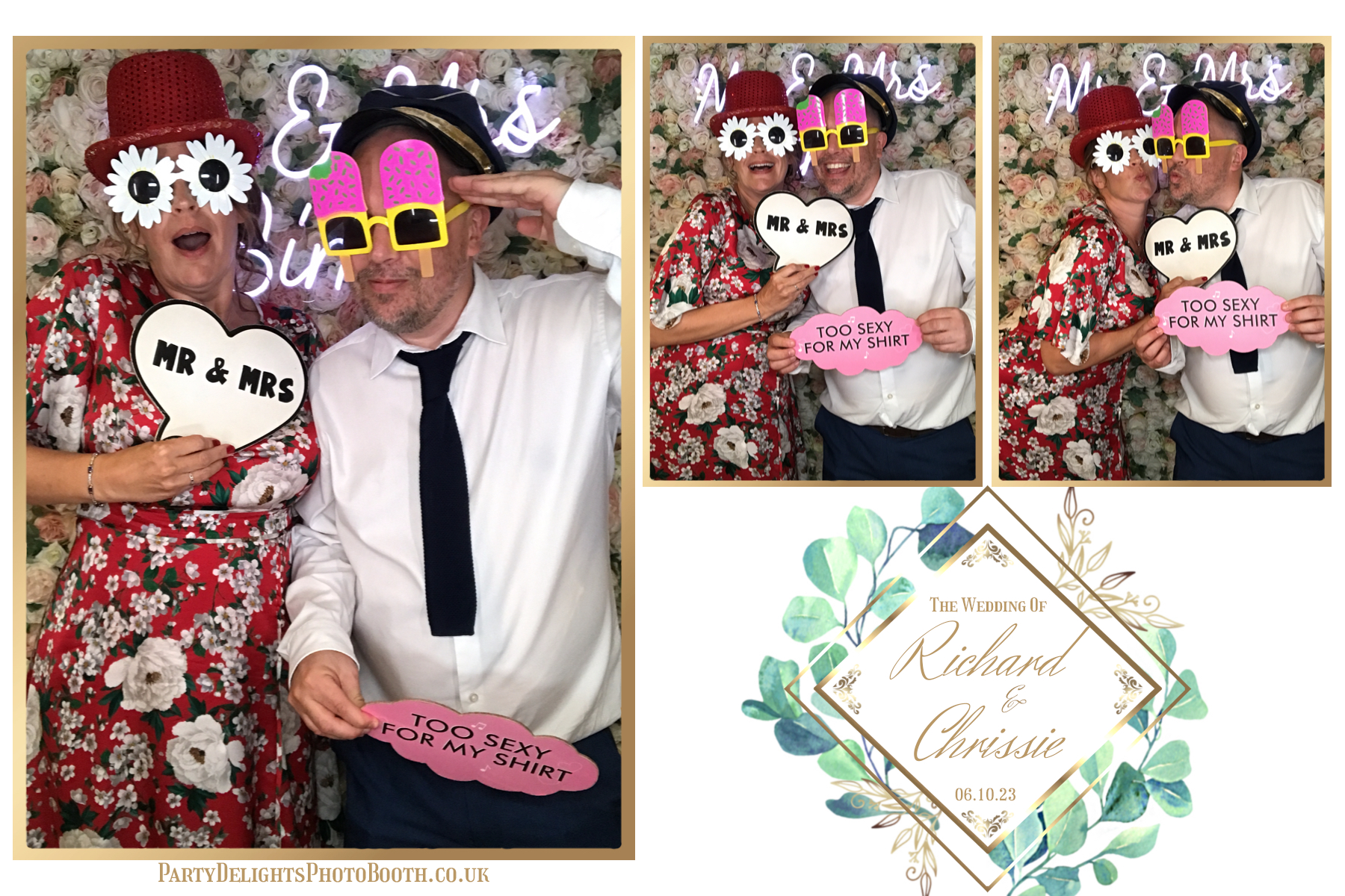 Chrissie and Richard | View more photos from the event at gallery.partydelightsphotobooth.co.uk/u/PartyDelightsPhotoBooth/Chrissie-and-Richard