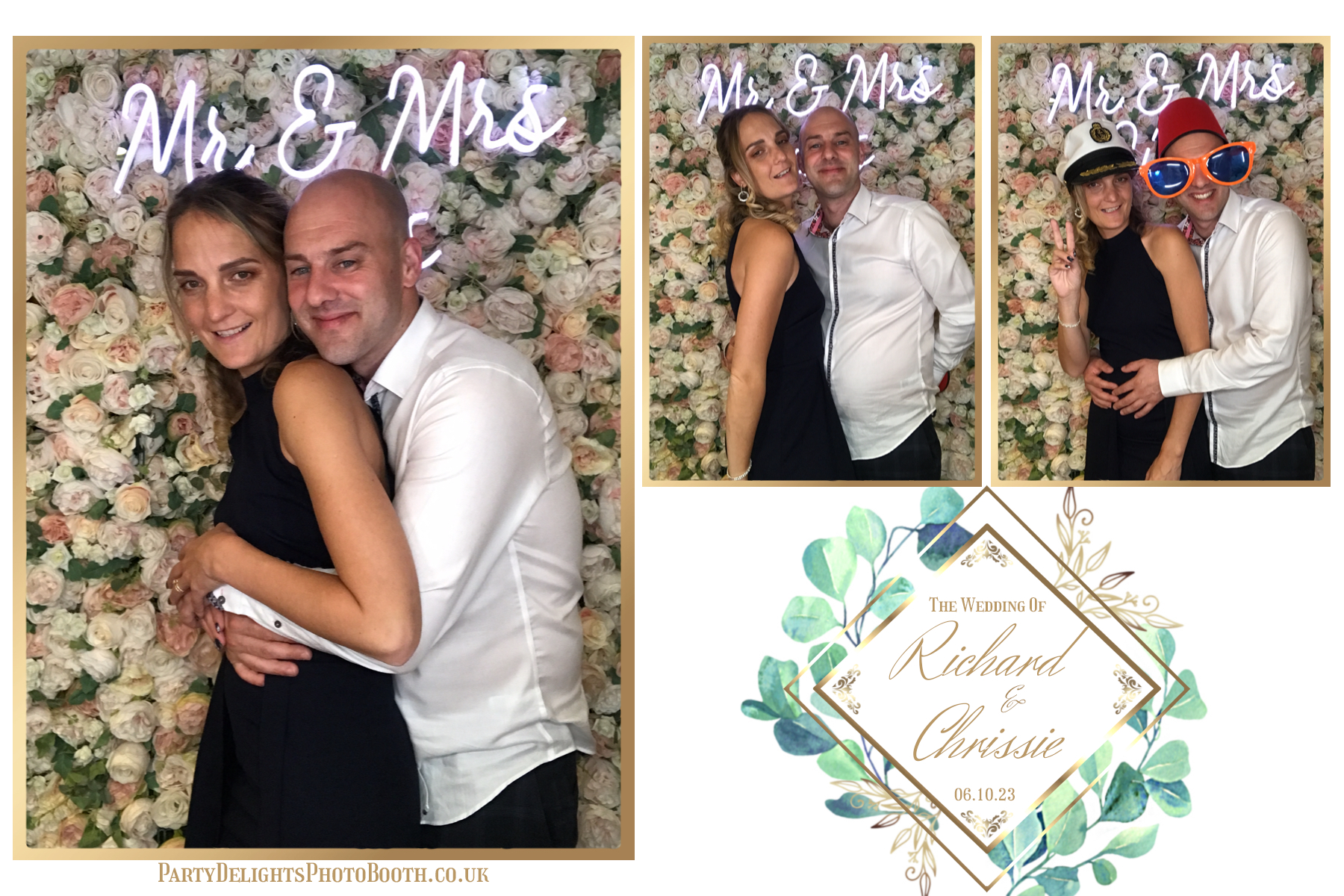 Chrissie and Richard | View more photos from the event at gallery.partydelightsphotobooth.co.uk/u/PartyDelightsPhotoBooth/Chrissie-and-Richard