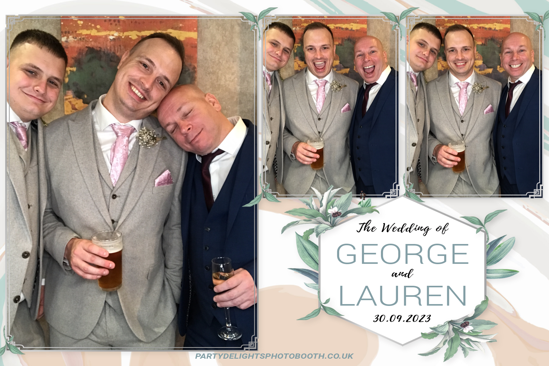 George and Lauren's Wedding | View more photos from the event at gallery.partydelightsphotobooth.co.uk/u/PartyDelightsPhotoBooth/George-and-Laurens-Wedding