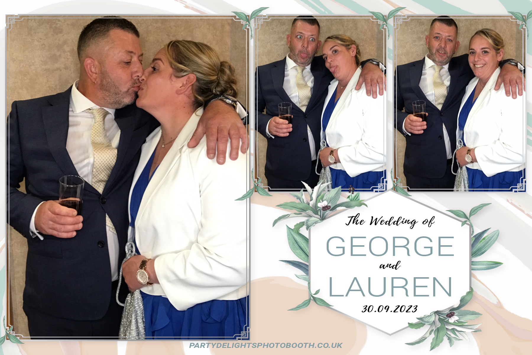 George and Lauren's Wedding | View more photos from the event at gallery.partydelightsphotobooth.co.uk/u/PartyDelightsPhotoBooth/George-and-Laurens-Wedding