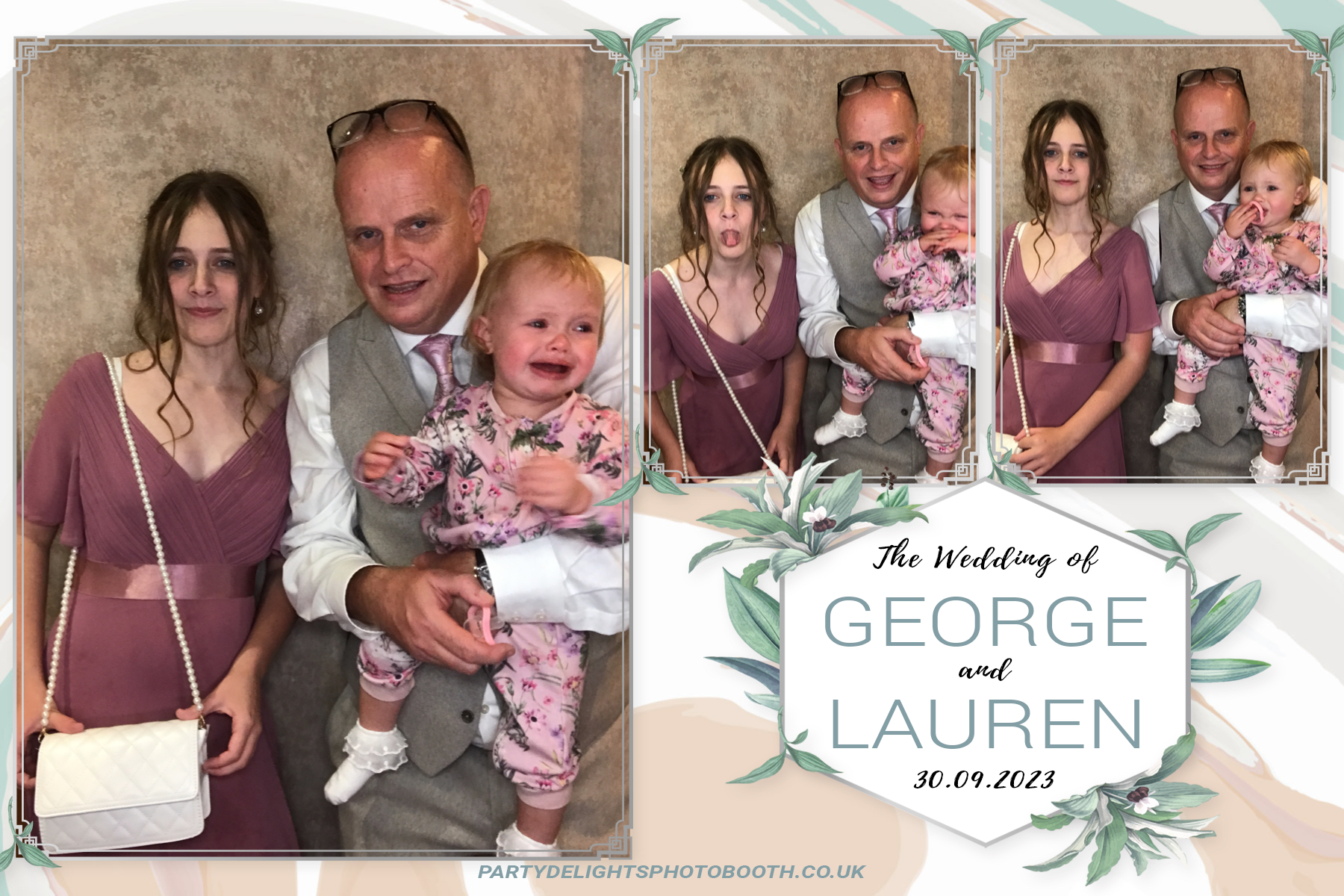 George and Lauren's Wedding | View more photos from the event at gallery.partydelightsphotobooth.co.uk/u/PartyDelightsPhotoBooth/George-and-Laurens-Wedding