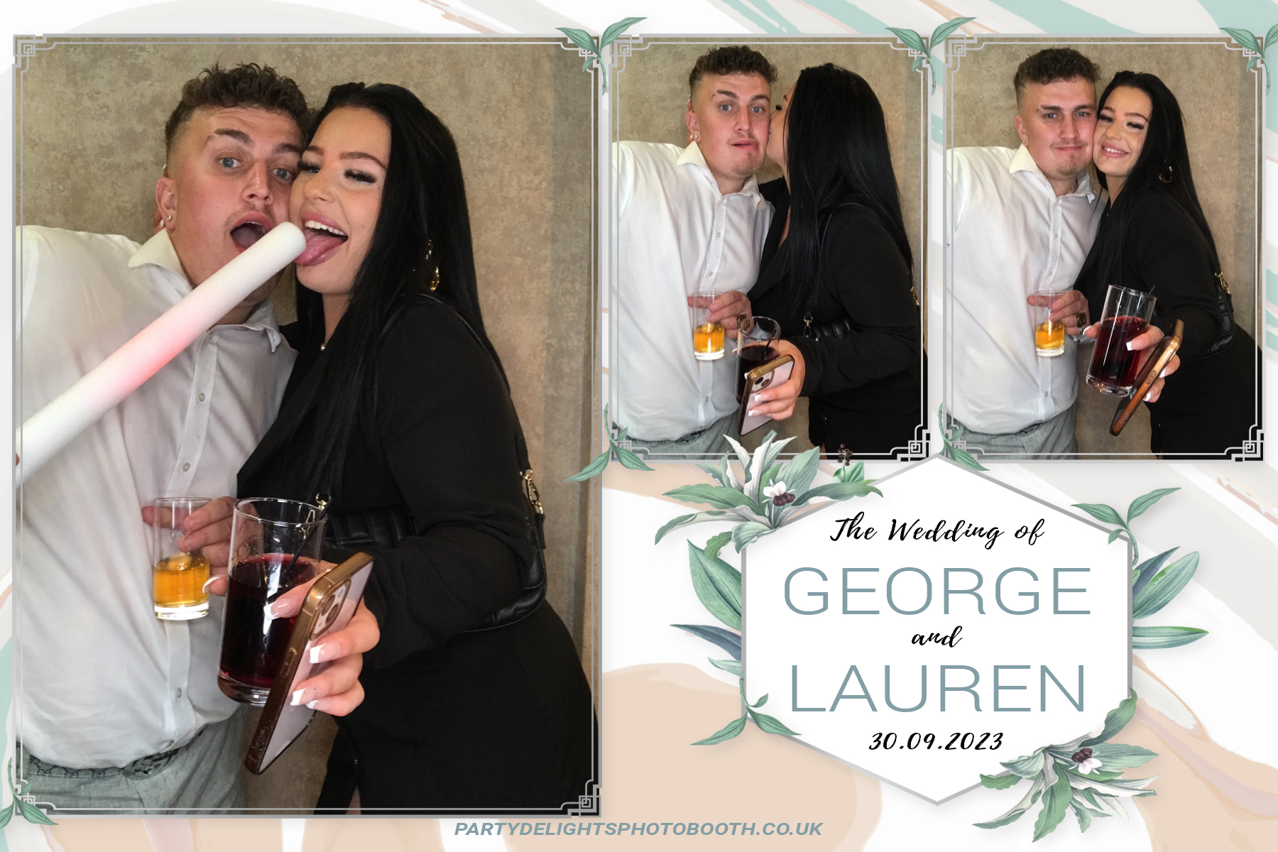 George and Lauren's Wedding | View more photos from the event at gallery.partydelightsphotobooth.co.uk/u/PartyDelightsPhotoBooth/George-and-Laurens-Wedding