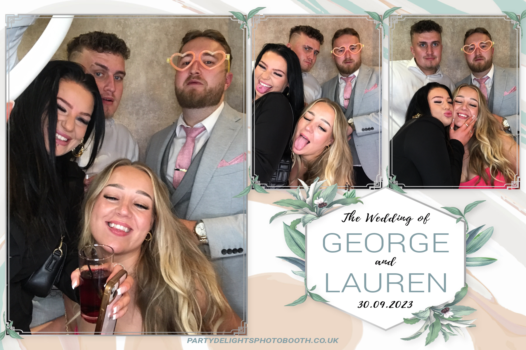 George and Lauren's Wedding | View more photos from the event at gallery.partydelightsphotobooth.co.uk/u/PartyDelightsPhotoBooth/George-and-Laurens-Wedding