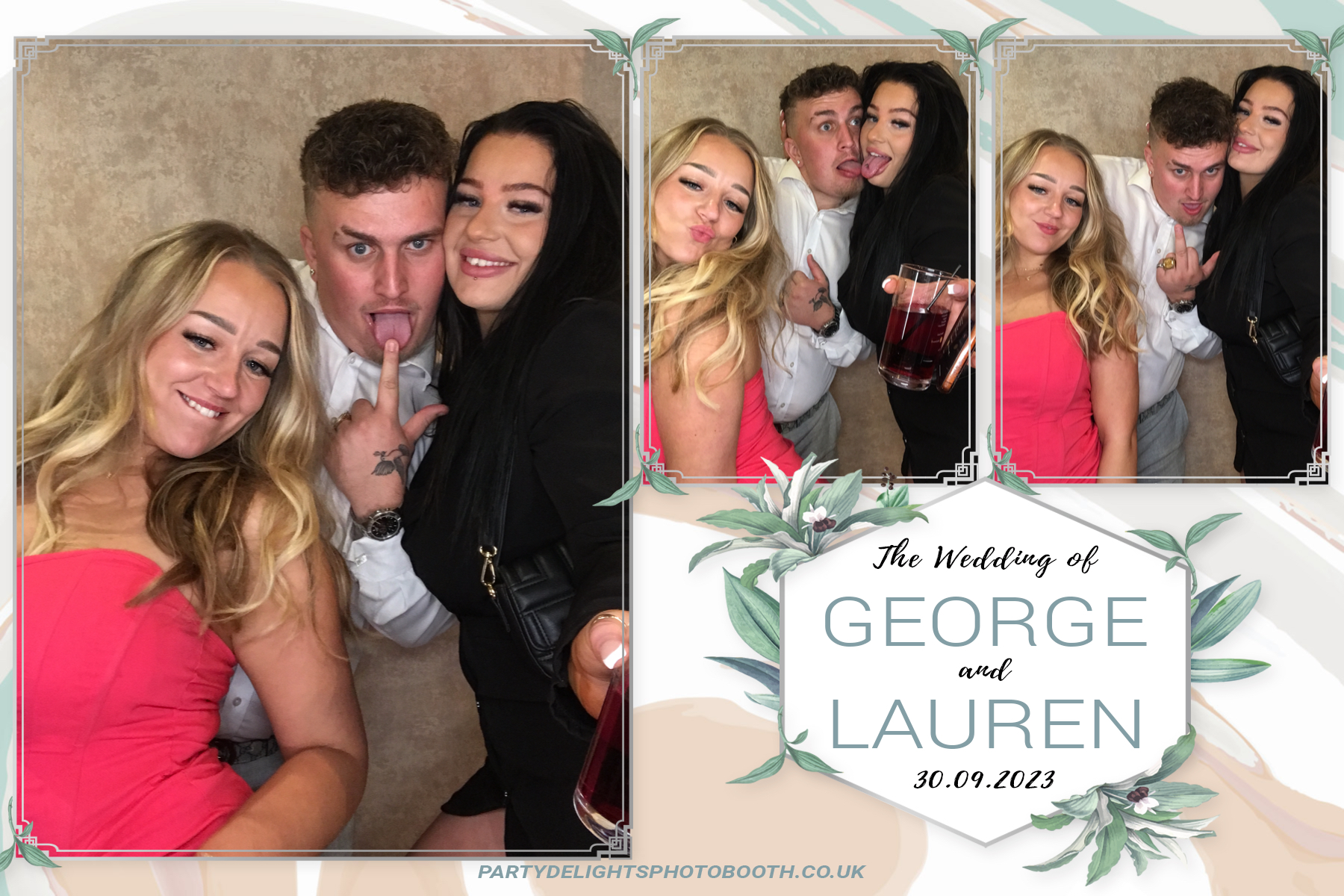 George and Lauren's Wedding | View more photos from the event at gallery.partydelightsphotobooth.co.uk/u/PartyDelightsPhotoBooth/George-and-Laurens-Wedding