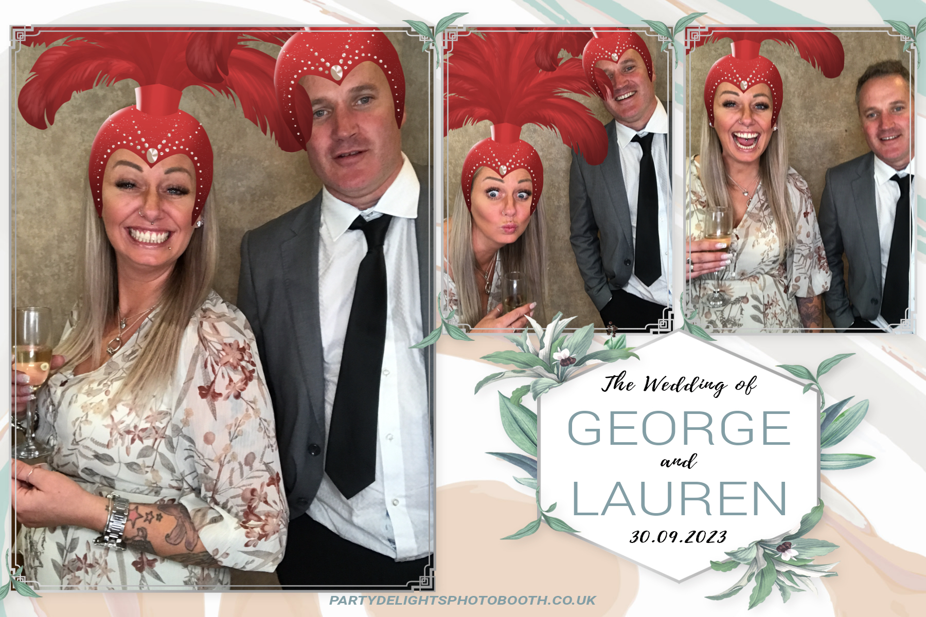 George and Lauren's Wedding | View more photos from the event at gallery.partydelightsphotobooth.co.uk/u/PartyDelightsPhotoBooth/George-and-Laurens-Wedding