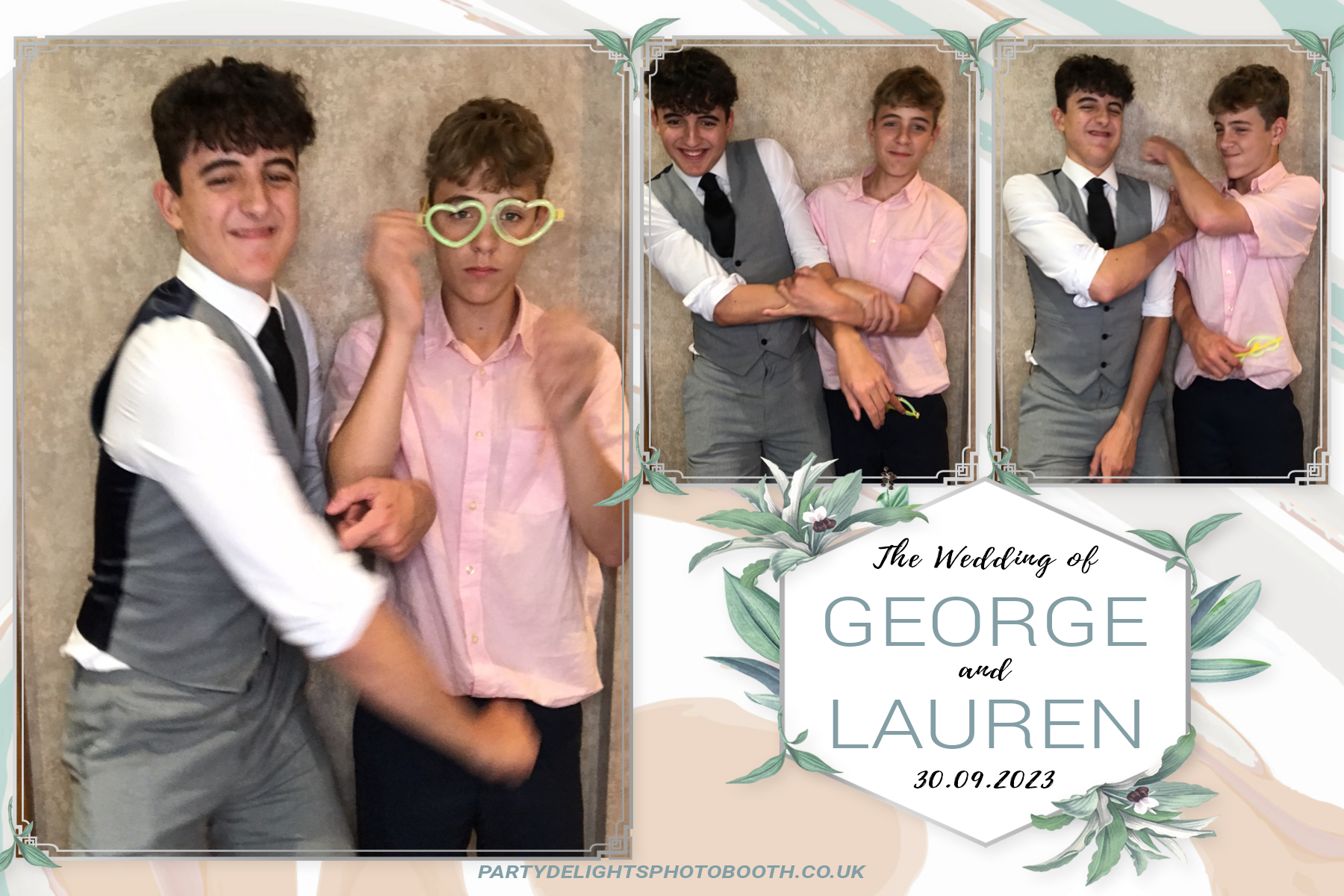 George and Lauren's Wedding | View more photos from the event at gallery.partydelightsphotobooth.co.uk/u/PartyDelightsPhotoBooth/George-and-Laurens-Wedding