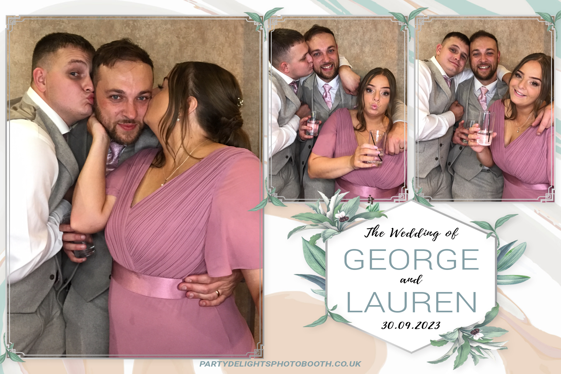 George and Lauren's Wedding | View more photos from the event at gallery.partydelightsphotobooth.co.uk/u/PartyDelightsPhotoBooth/George-and-Laurens-Wedding