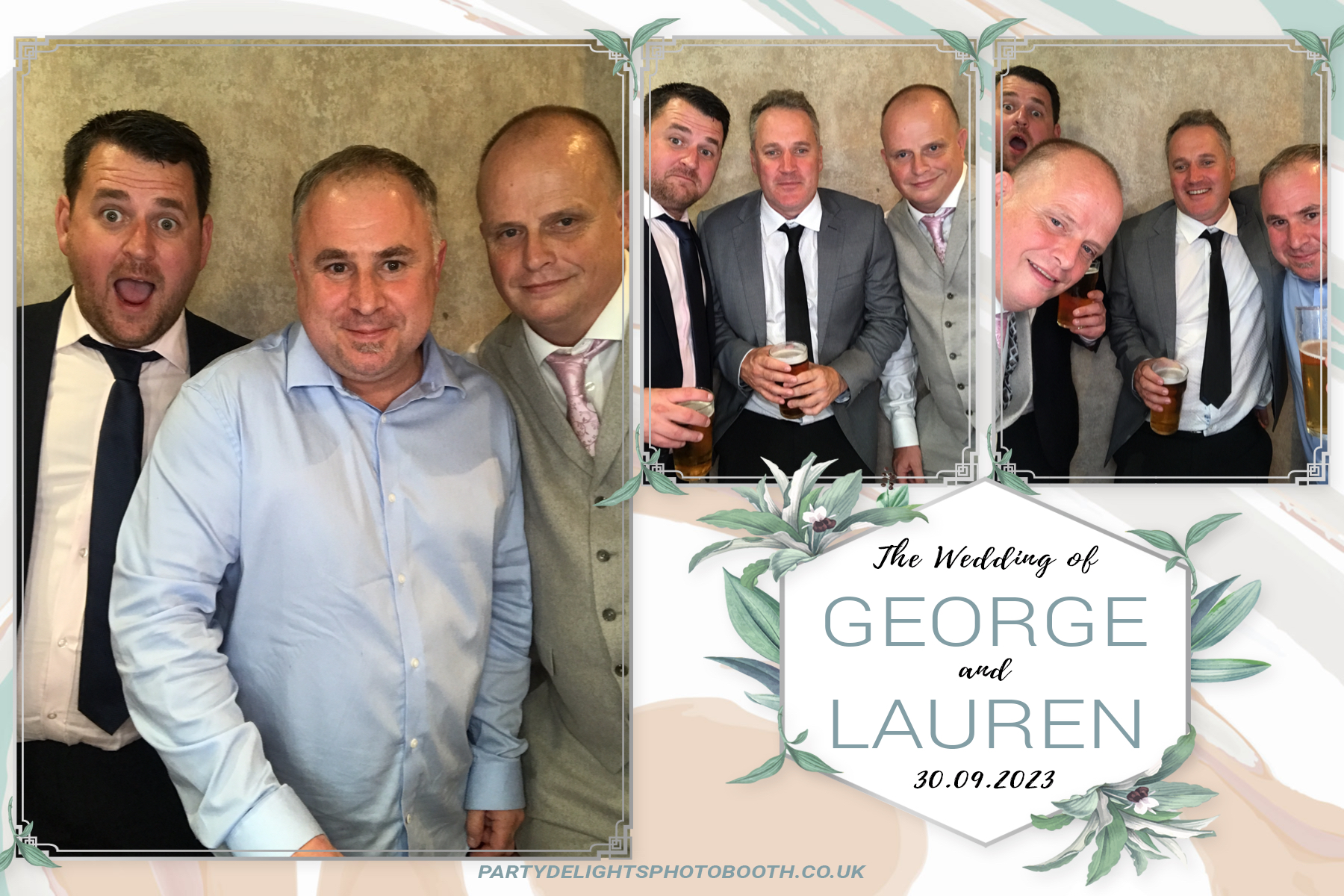 George and Lauren's Wedding | View more photos from the event at gallery.partydelightsphotobooth.co.uk/u/PartyDelightsPhotoBooth/George-and-Laurens-Wedding