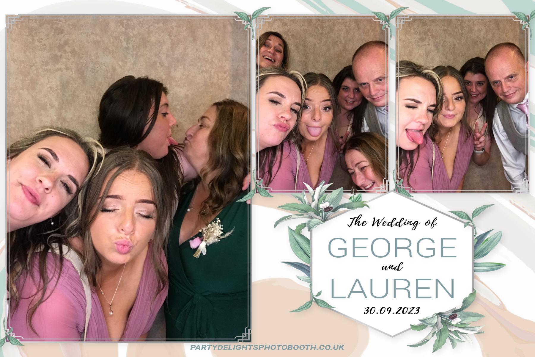 George and Lauren's Wedding | View more photos from the event at gallery.partydelightsphotobooth.co.uk/u/PartyDelightsPhotoBooth/George-and-Laurens-Wedding
