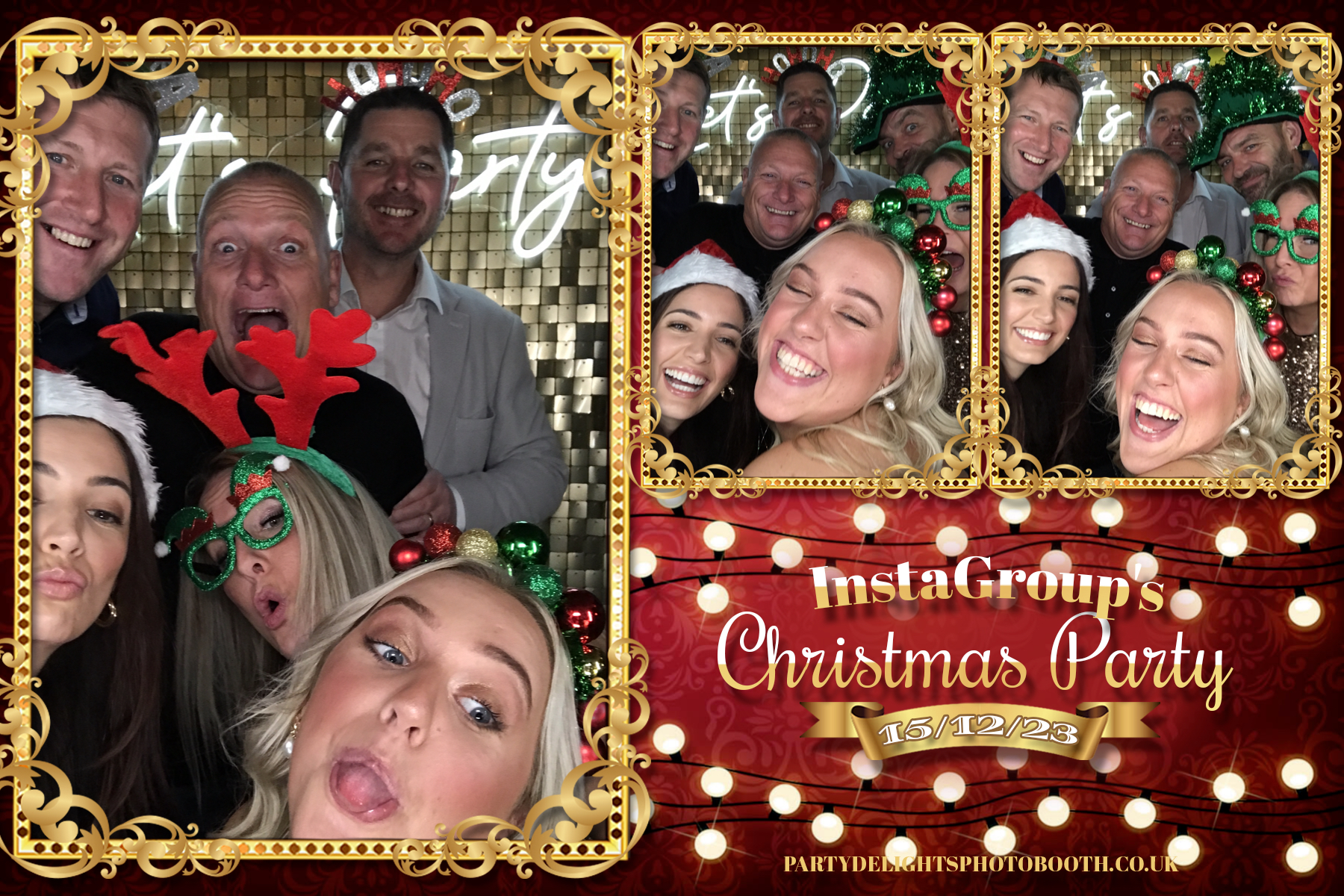 InstaGroup Christmas party 2023 | View more photos from the event at gallery.partydelightsphotobooth.co.uk/u/PartyDelightsPhotoBooth/InstaGroup-Christmas-party-2023