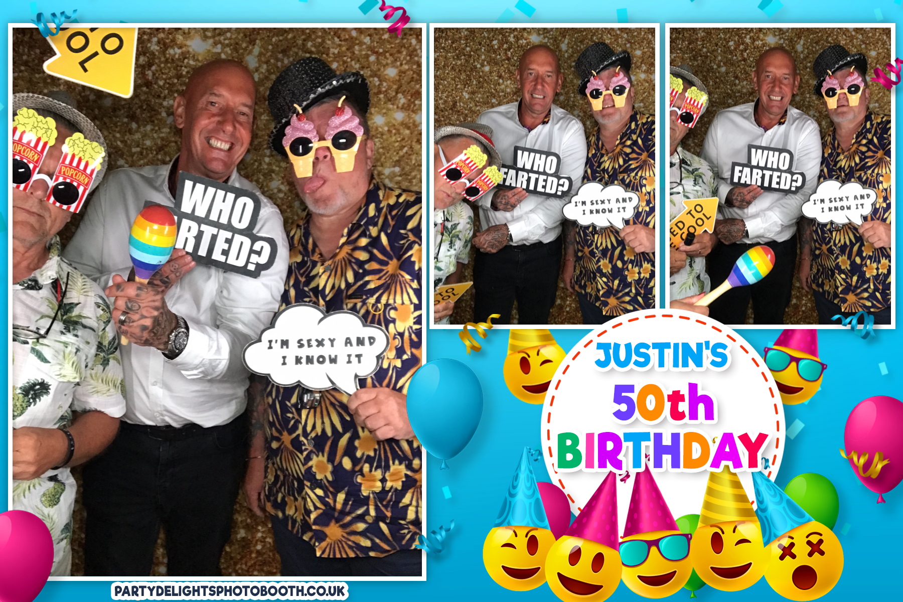 Justin's 50th Birthday Party | View more photos from the event at gallery.partydelightsphotobooth.co.uk/u/PartyDelightsPhotoBooth/Justins-50th-Birthday-Party