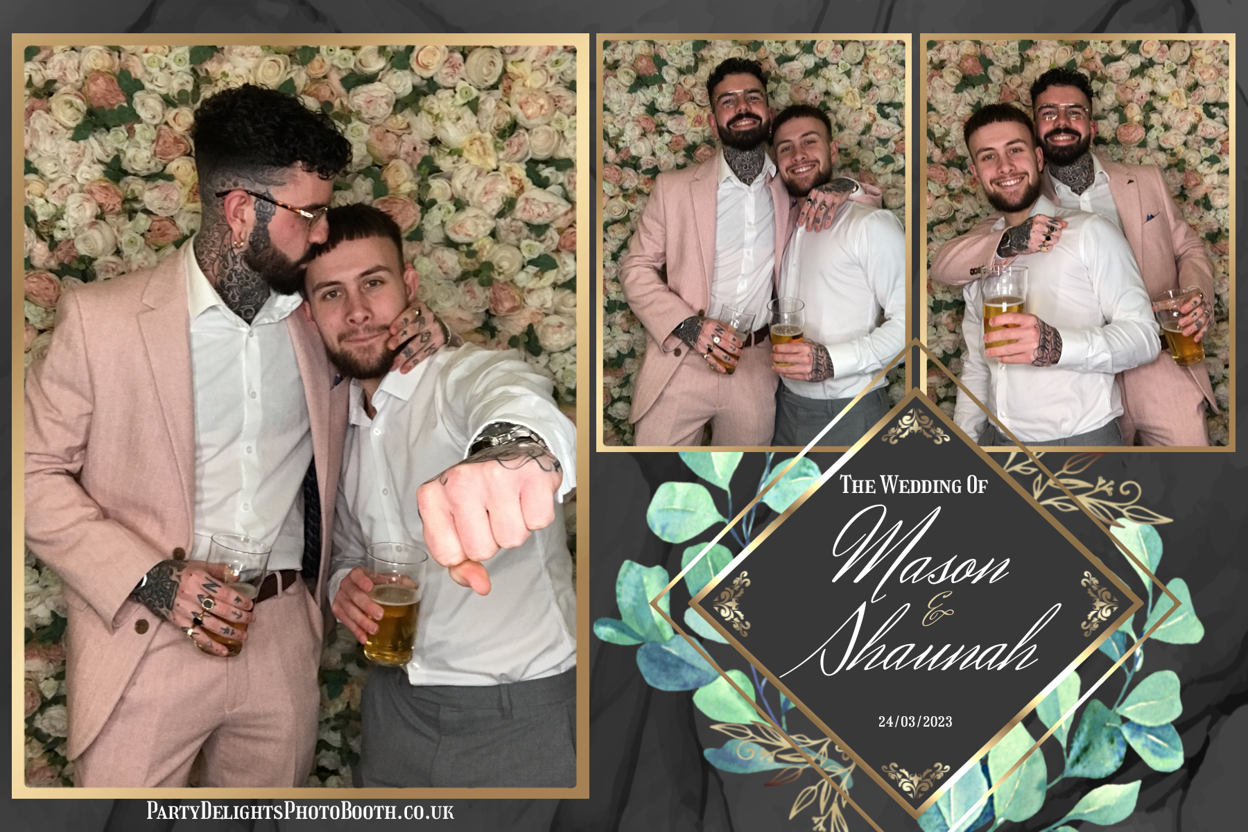 Mason & Shaunah’s Wedding | View more photos from the event at gallery.partydelightsphotobooth.co.uk/u/PartyDelightsPhotoBooth/Mason-Shaunah’s-Wedding