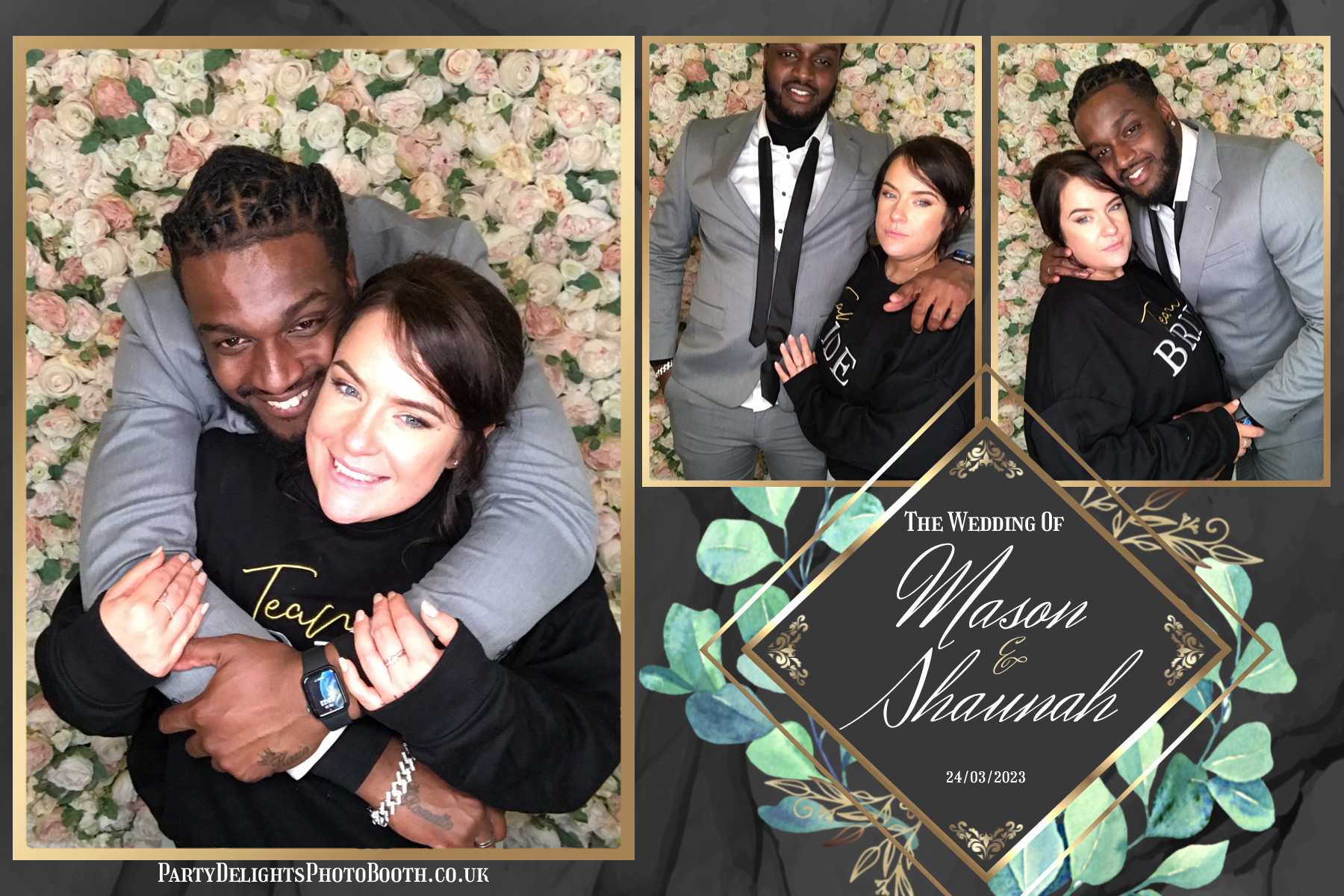Mason & Shaunah’s Wedding | View more photos from the event at gallery.partydelightsphotobooth.co.uk/u/PartyDelightsPhotoBooth/Mason-Shaunah’s-Wedding