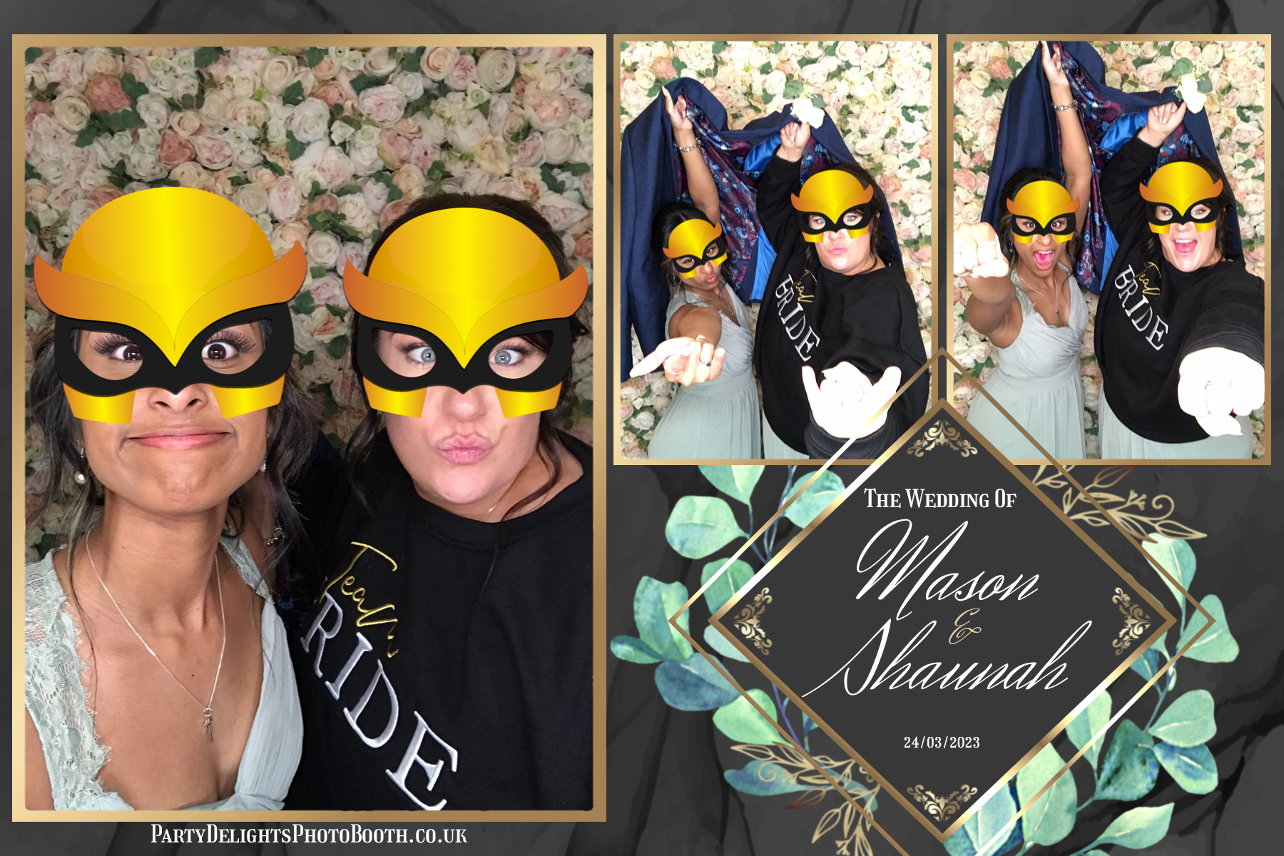Mason & Shaunah’s Wedding | View more photos from the event at gallery.partydelightsphotobooth.co.uk/u/PartyDelightsPhotoBooth/Mason-Shaunah’s-Wedding
