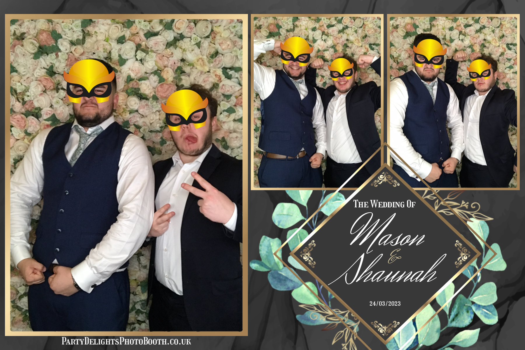 Mason & Shaunah’s Wedding | View more photos from the event at gallery.partydelightsphotobooth.co.uk/u/PartyDelightsPhotoBooth/Mason-Shaunah’s-Wedding