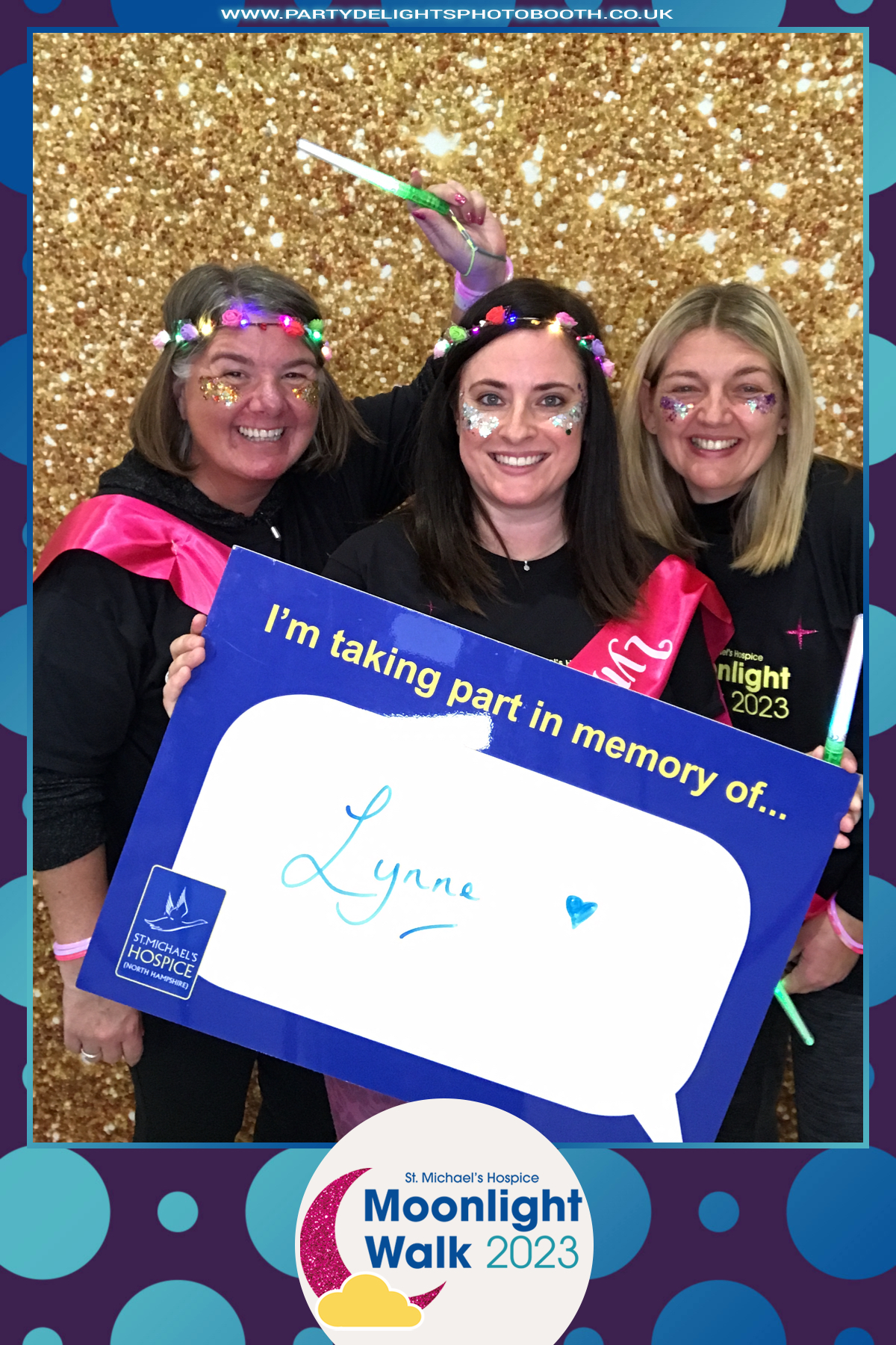 Moonlight Walk 2023 - St. Michael's Hospice | View more photos from the event at gallery.partydelightsphotobooth.co.uk/u/PartyDelightsPhotoBooth/Moonlight-Walk-2023-St-Michaels-Hospice